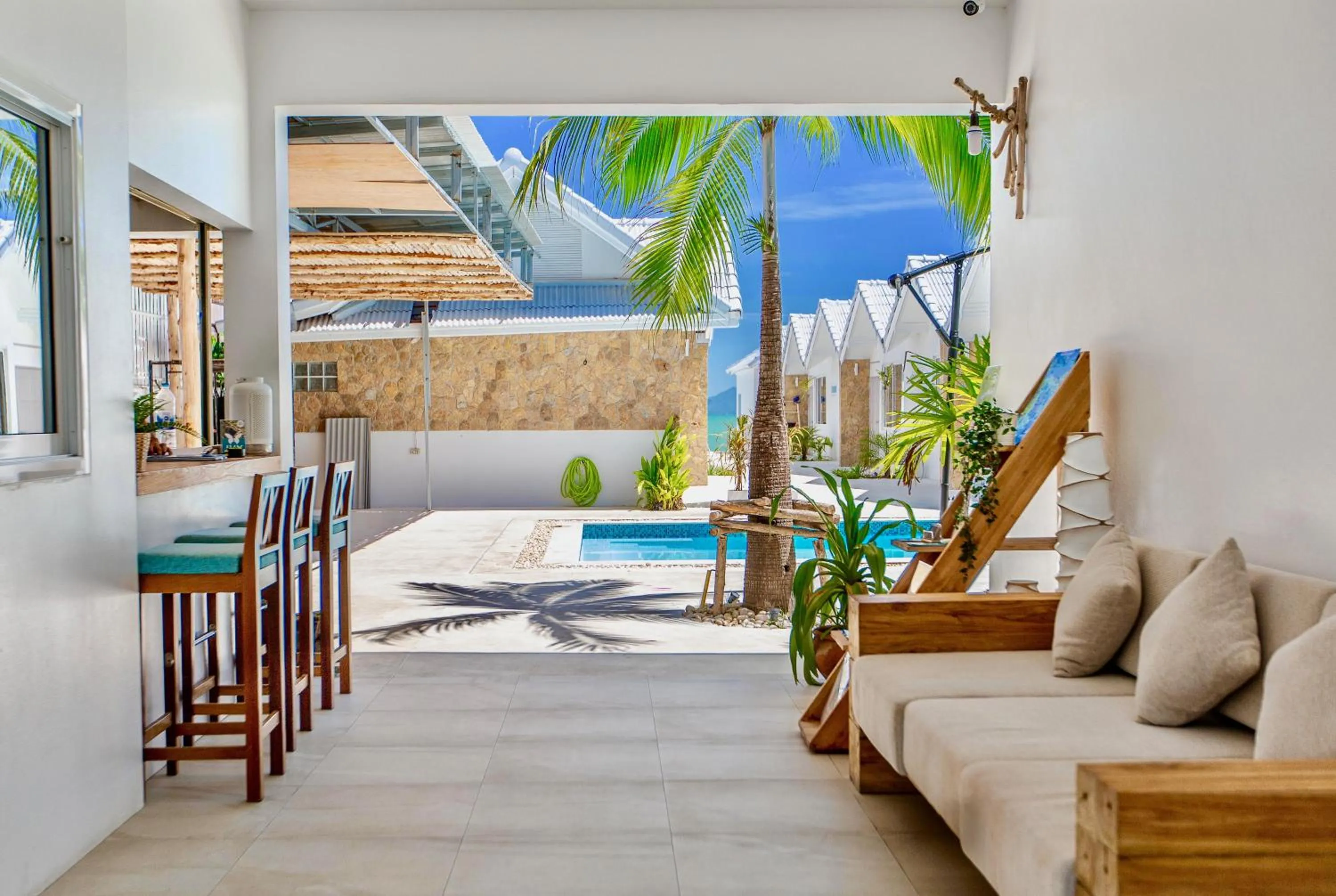 Seating area in So KohKoon Beach Resort