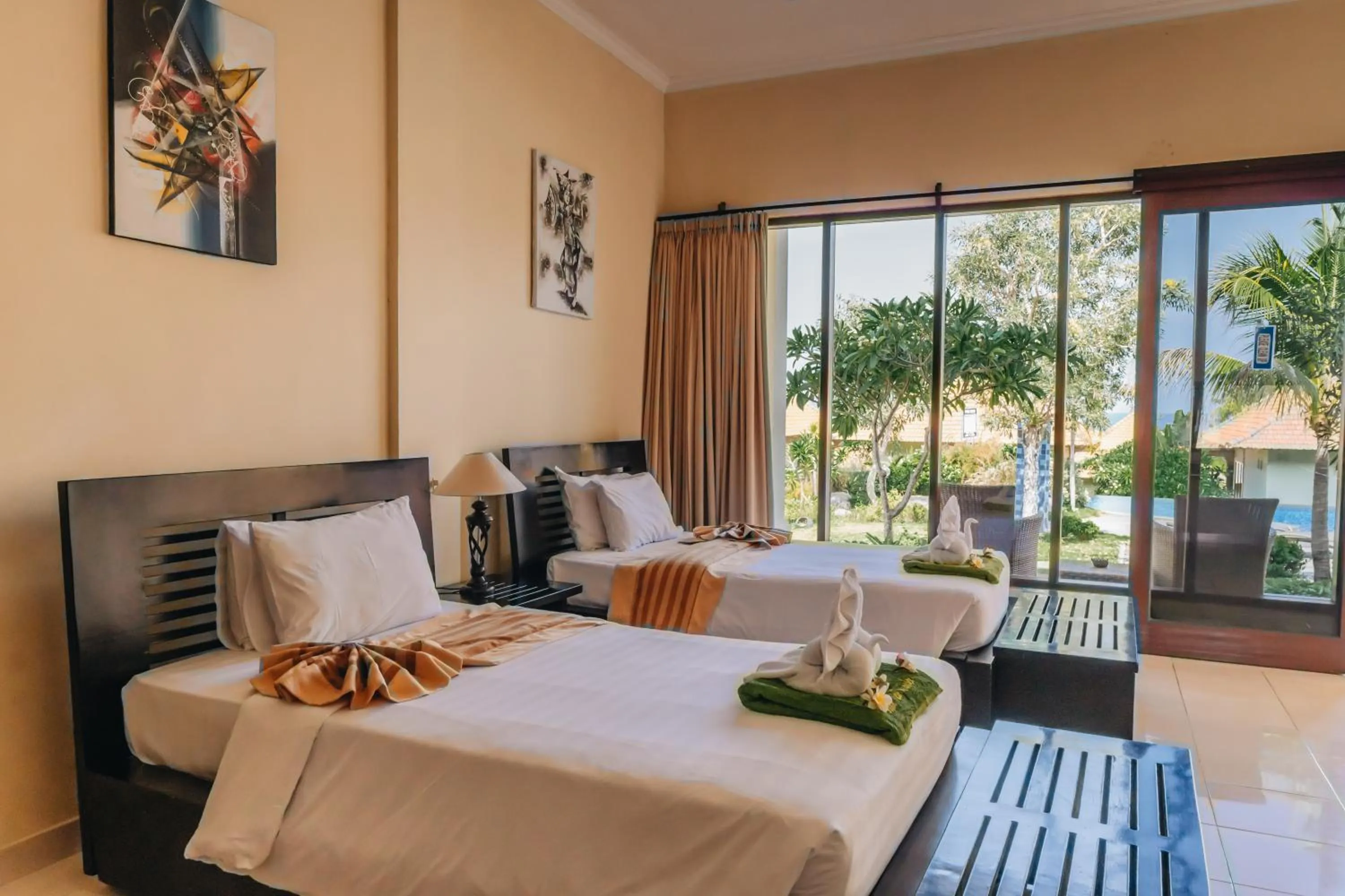 Bedroom, Bed in Ocean View Tulamben Dive & Resort