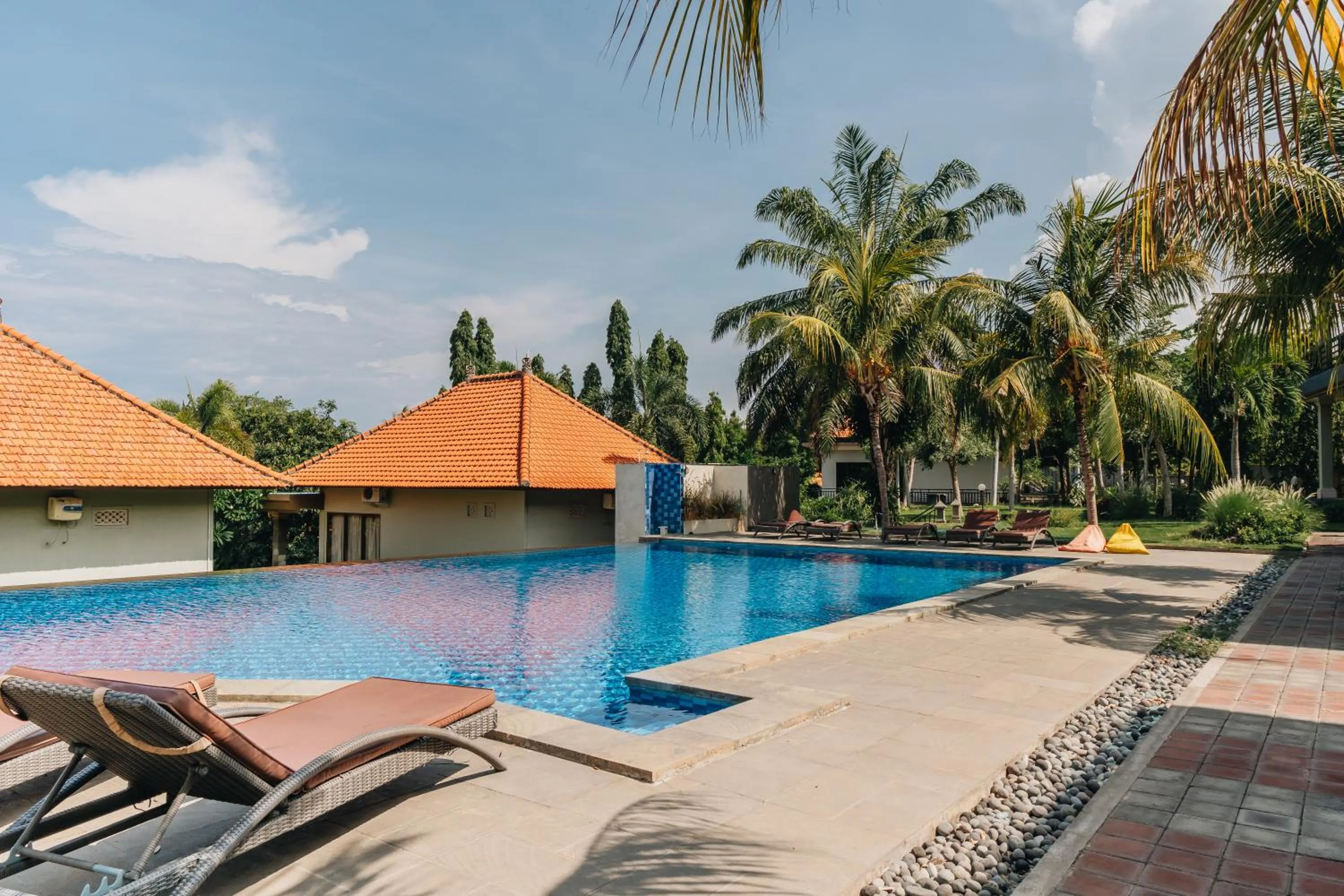 Swimming pool in Ocean View Tulamben Dive & Resort
