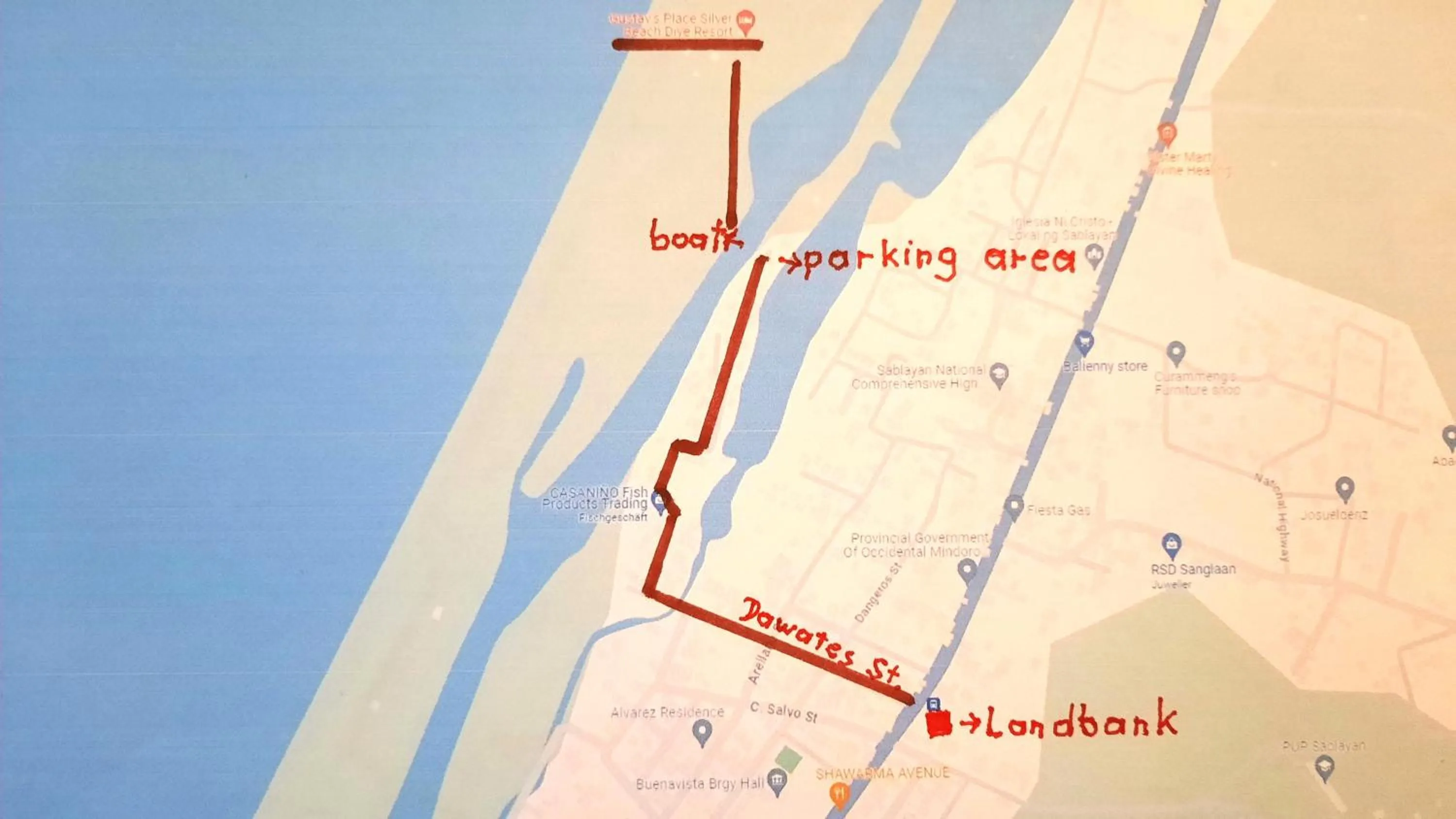 Property building in Sablayan Gustav's Place Silver Beach Dive Resort