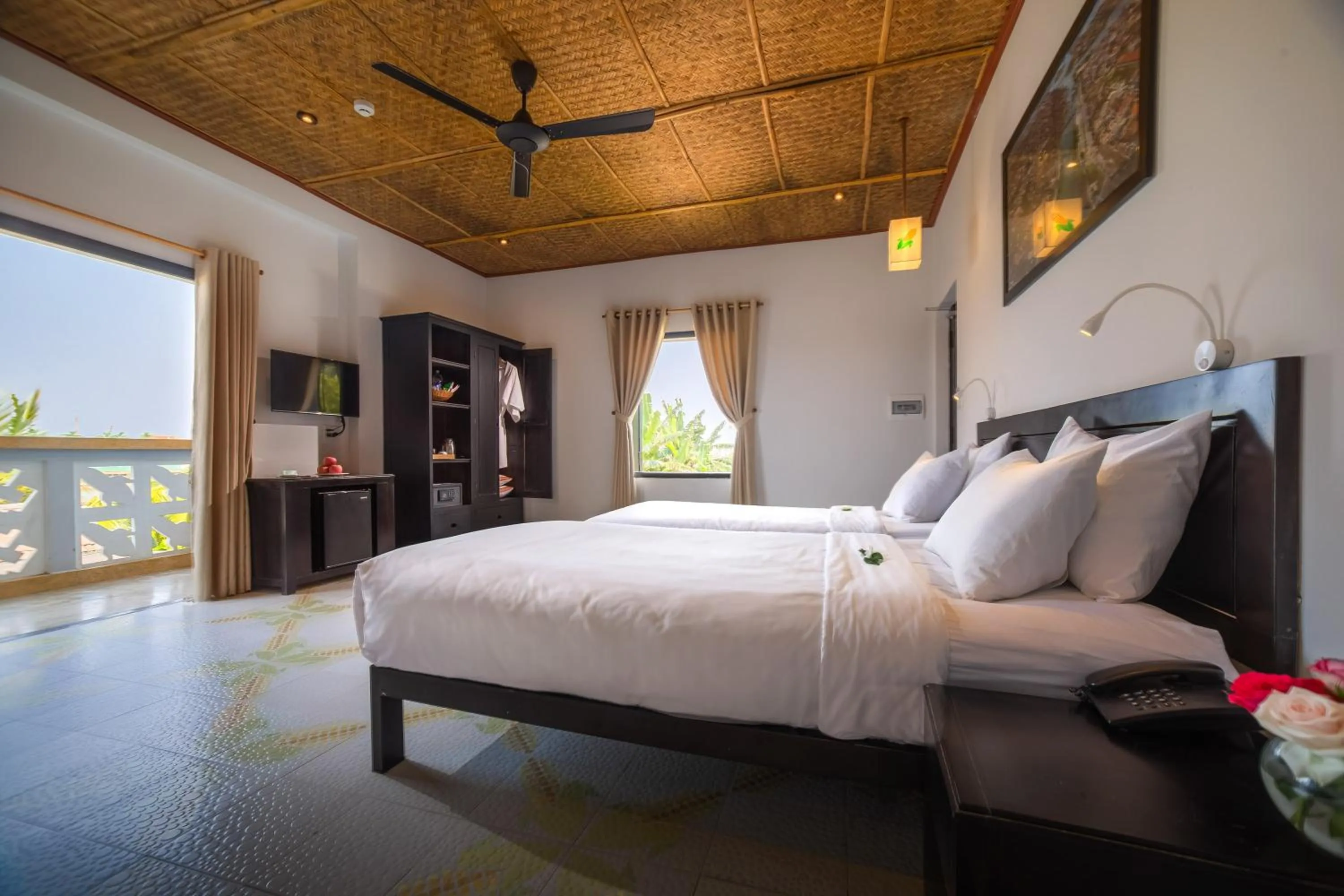 Bedroom, Bed in Hoi An Corn Riverside Villa