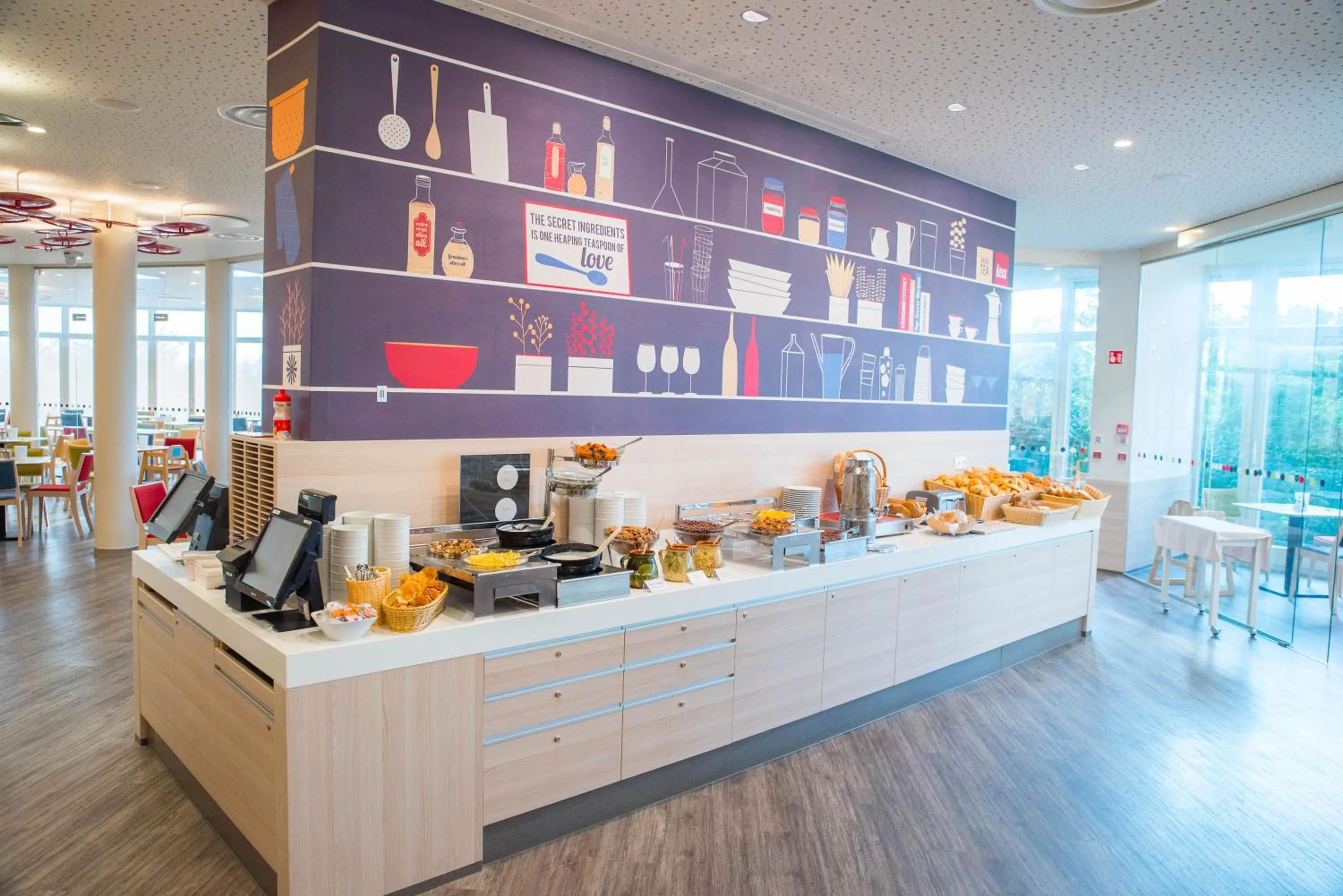 Buffet breakfast in Kolping Family Resort