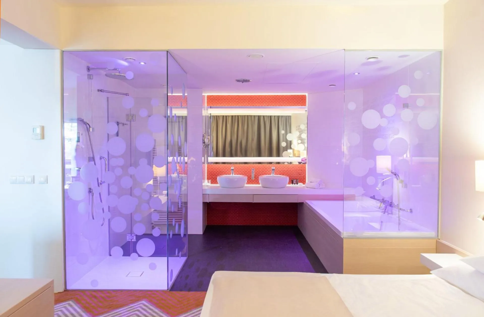 Bathroom, Bed in Kolping Family Resort