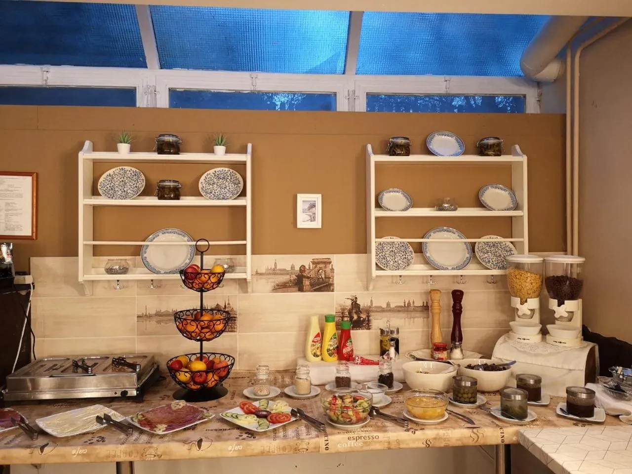 Buffet breakfast in Korona Panzió Budapest