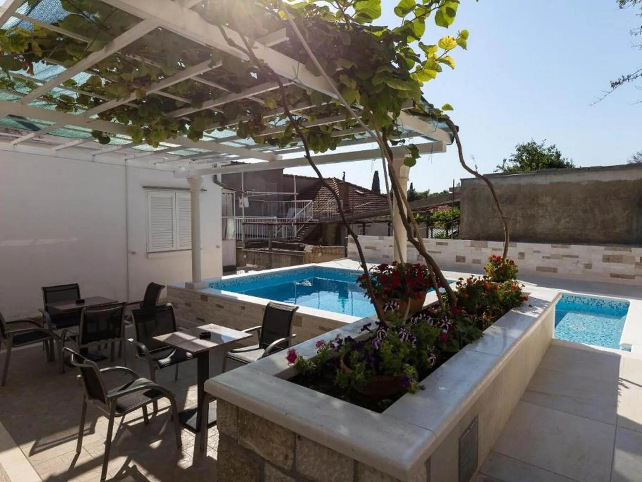Swimming pool in Kusalo Guesthouse