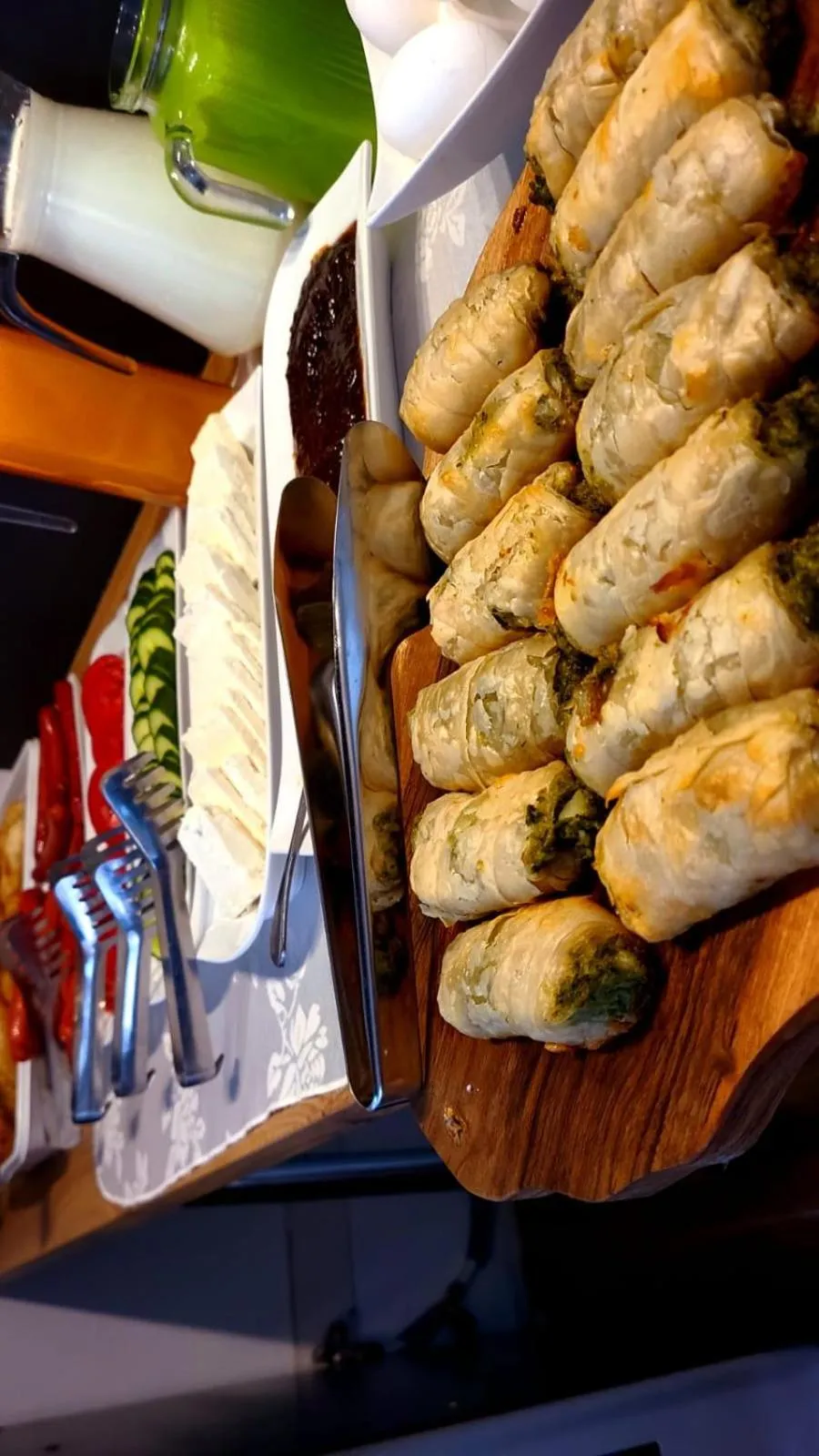 Buffet breakfast in Hotel Alysa Korce