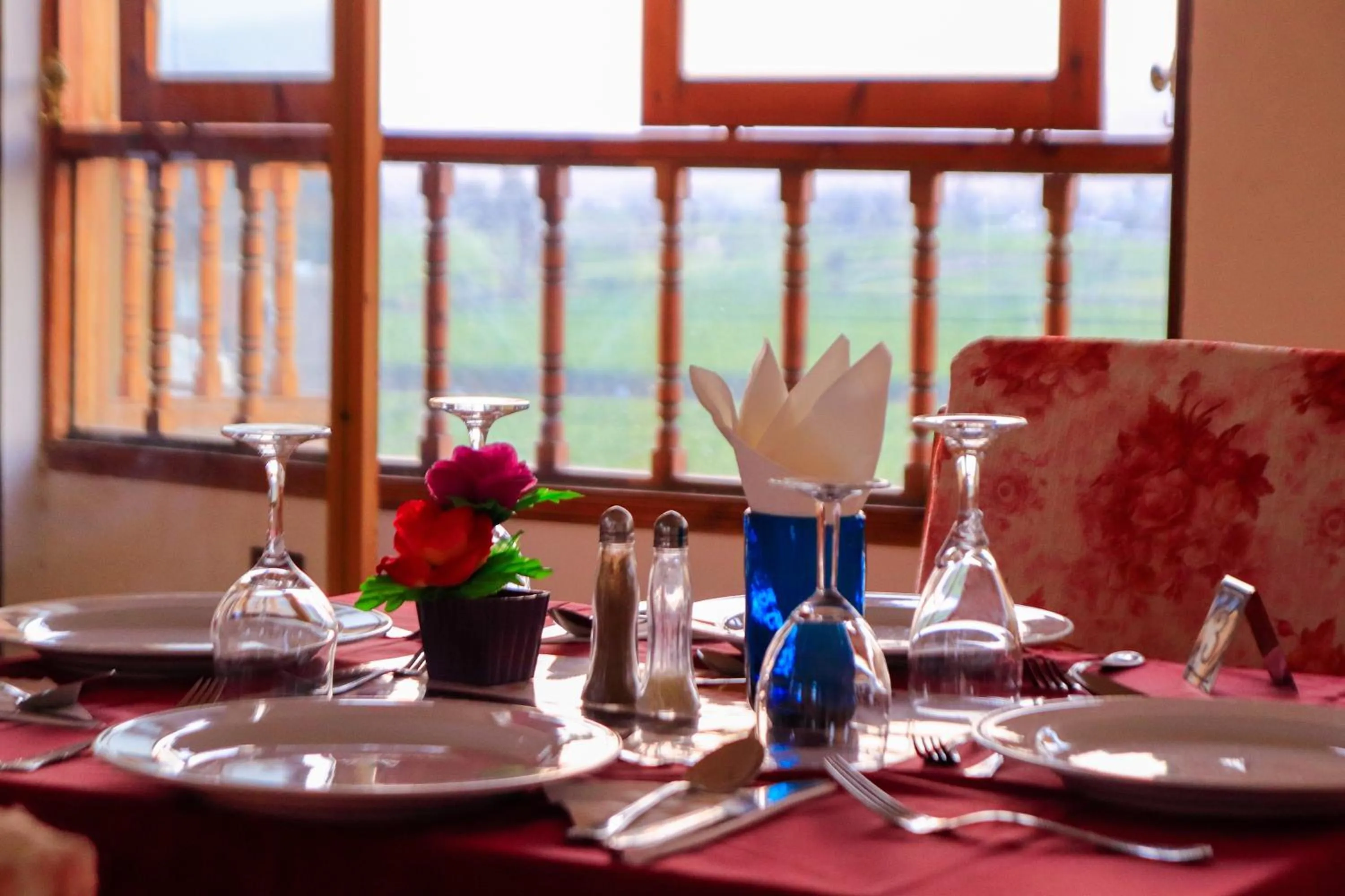 Dining area in Thebes Hotel