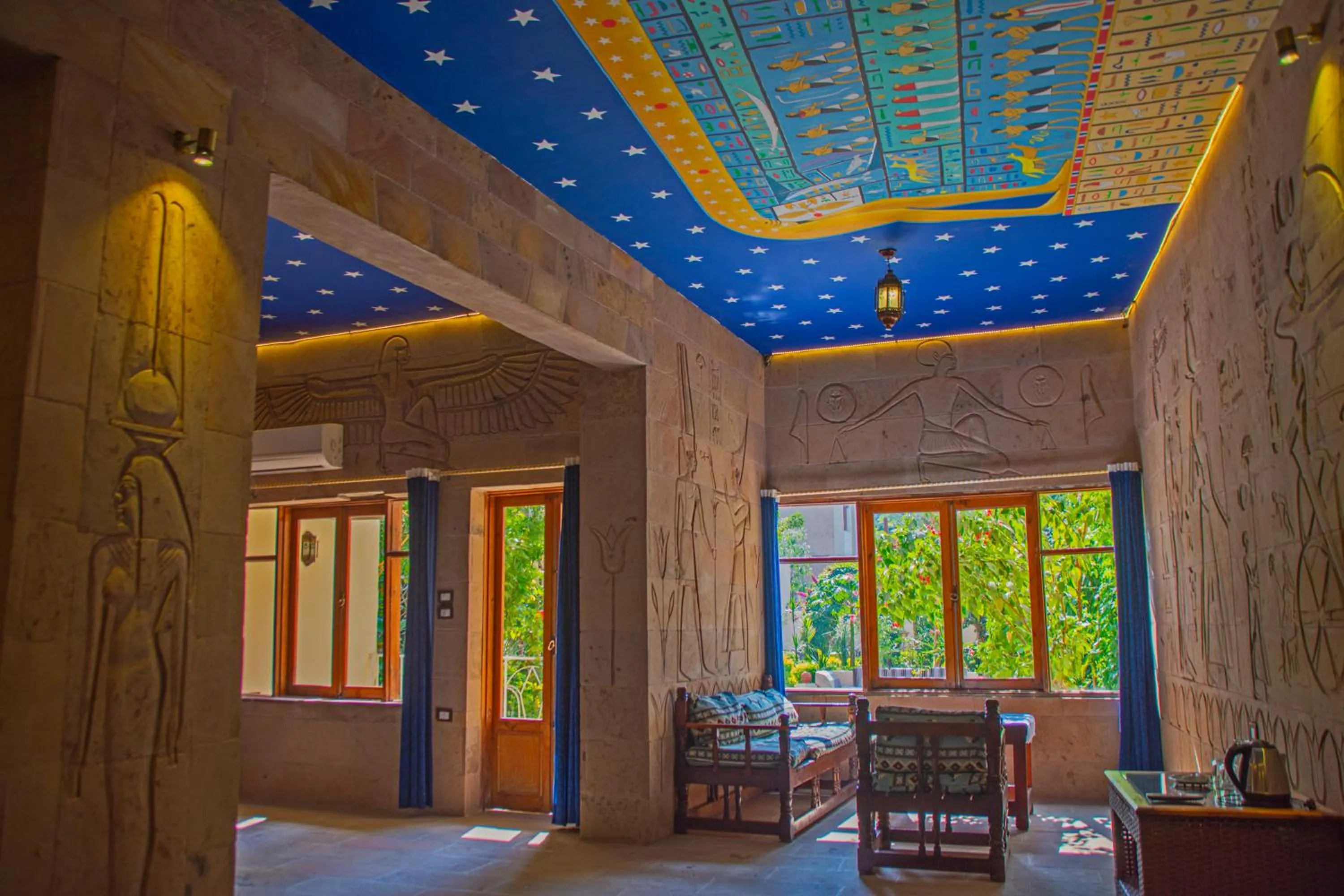 Garden view in Thebes Hotel