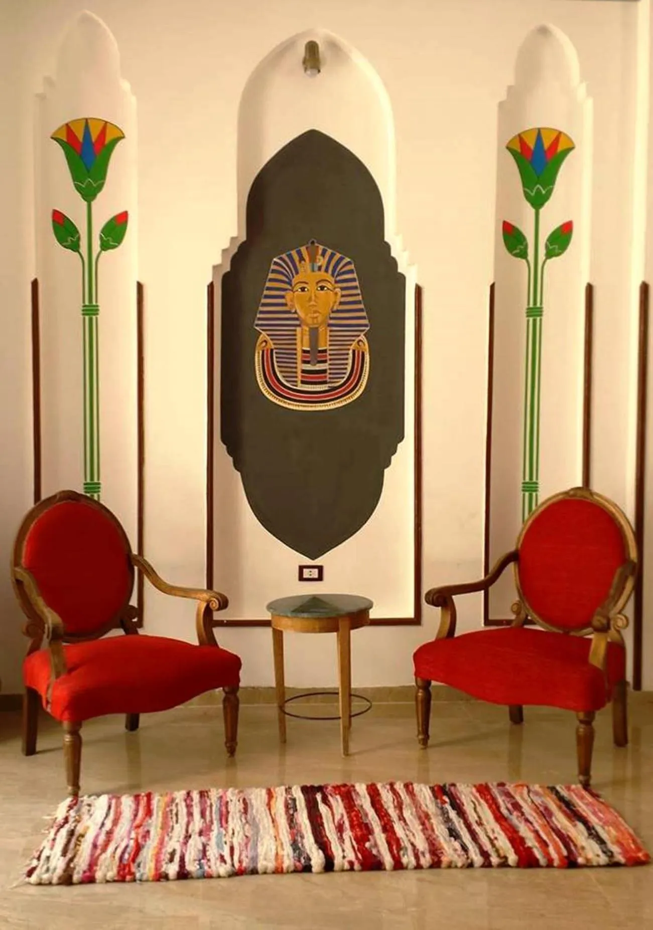 Lobby or reception in Thebes Hotel