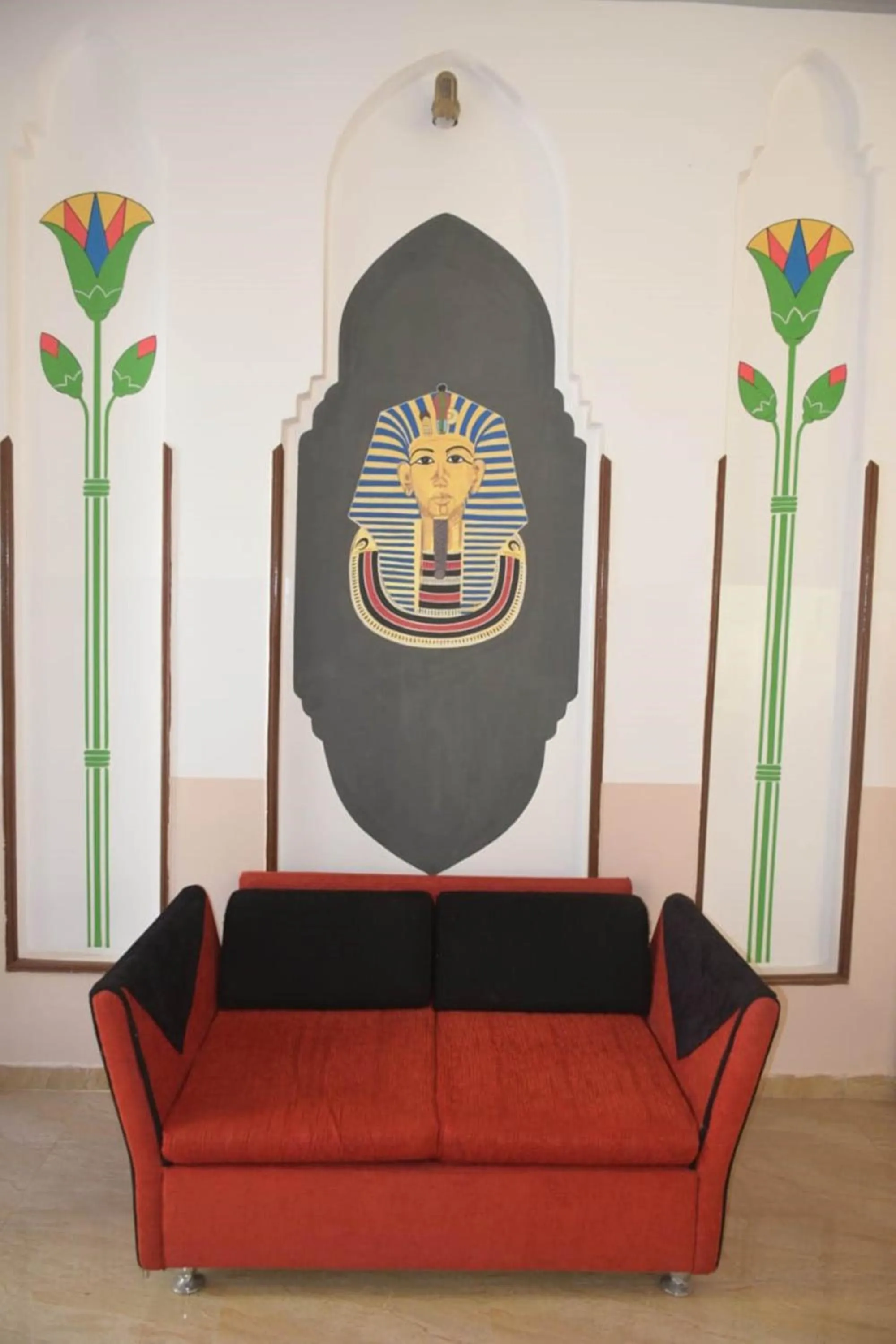 Seating area in Thebes Hotel