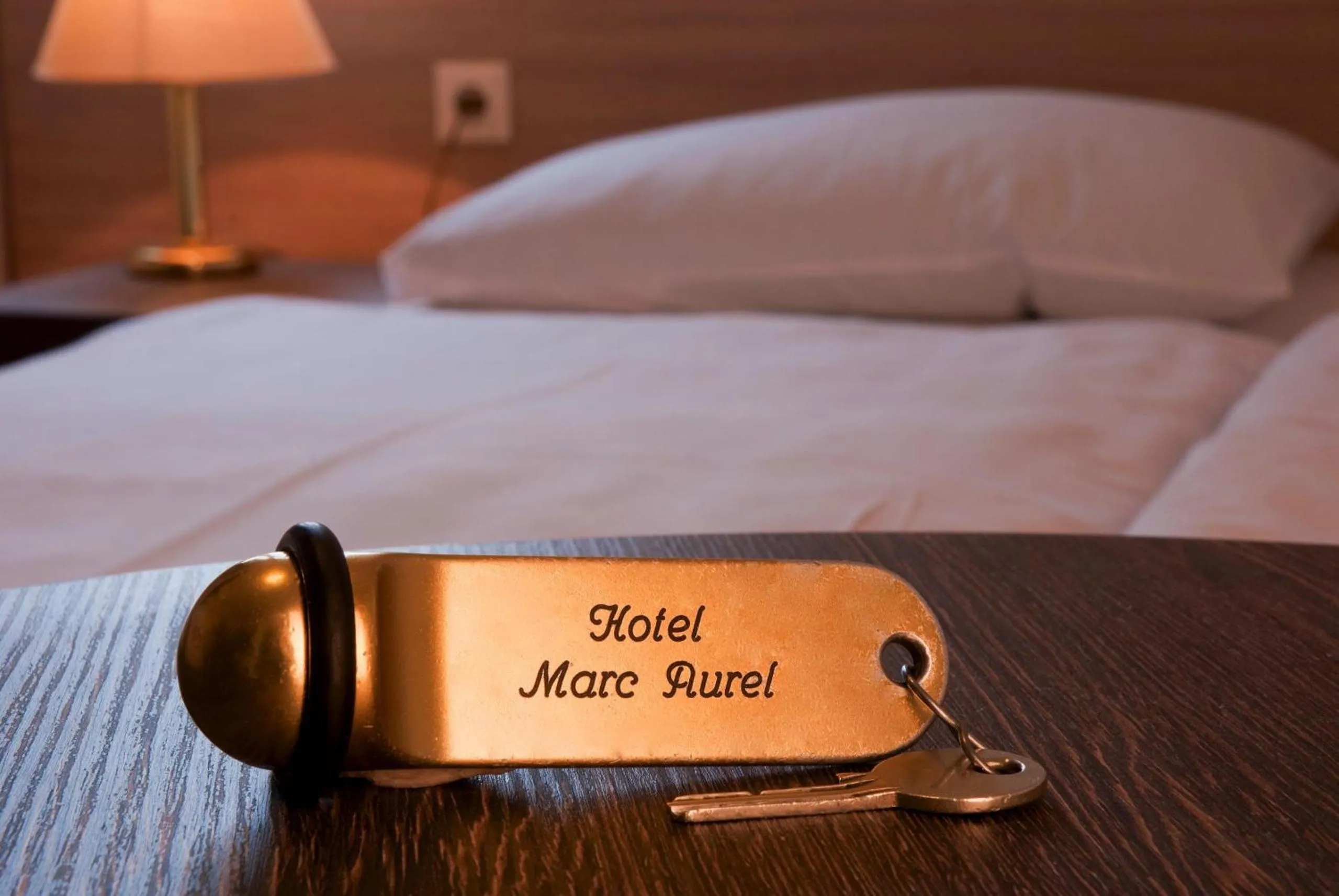 Decorative detail, Bed in Hotel Marc Aurel