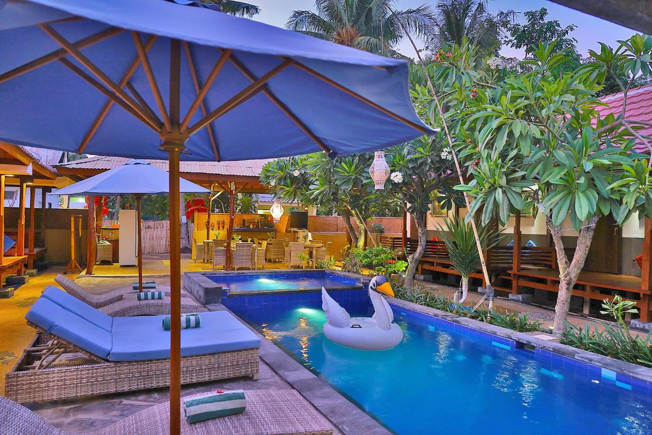 Swimming pool in Sari Gili Bungalow
