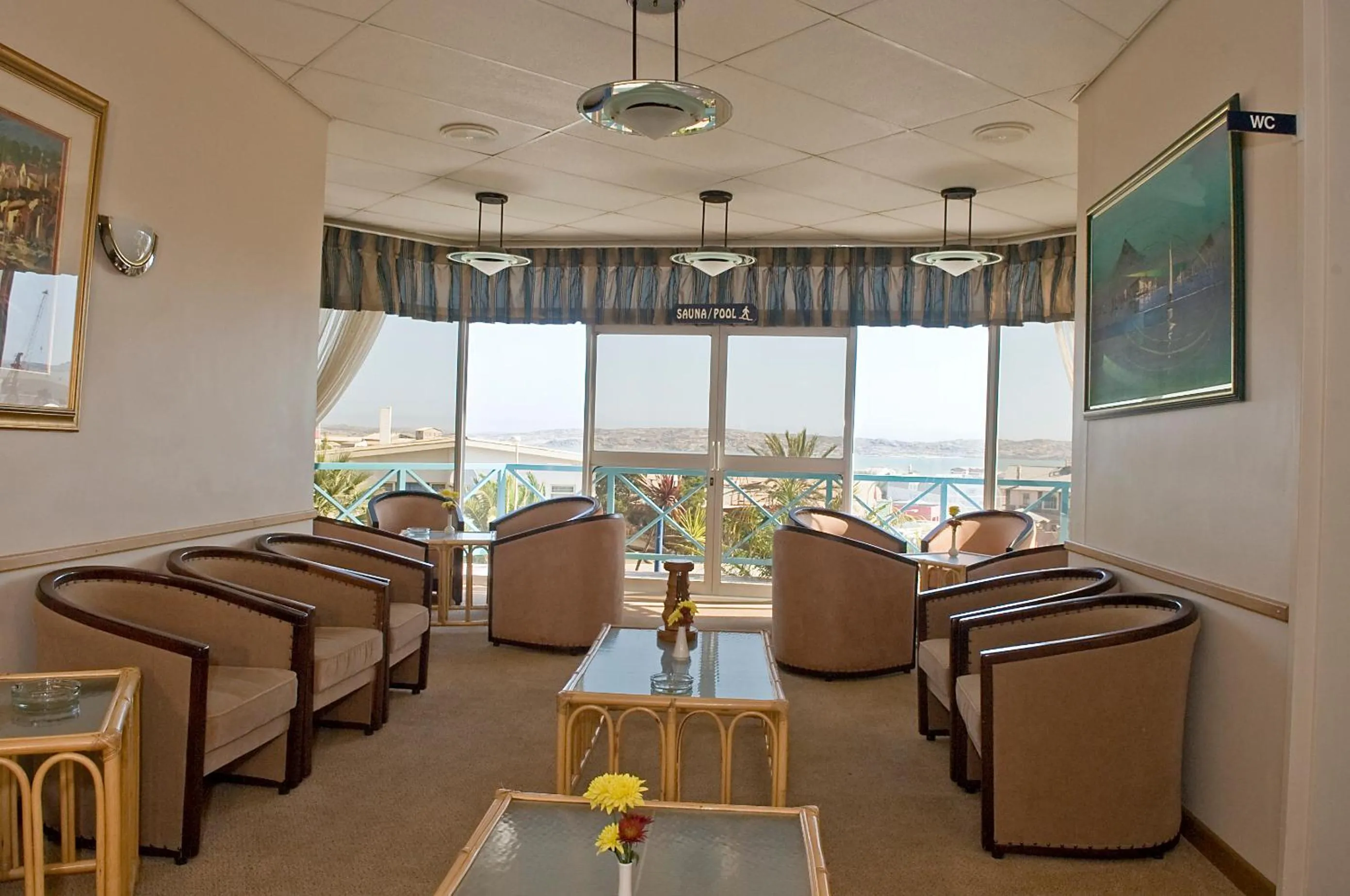 Lounge or bar in Sea-View Zum Sperrgebiet