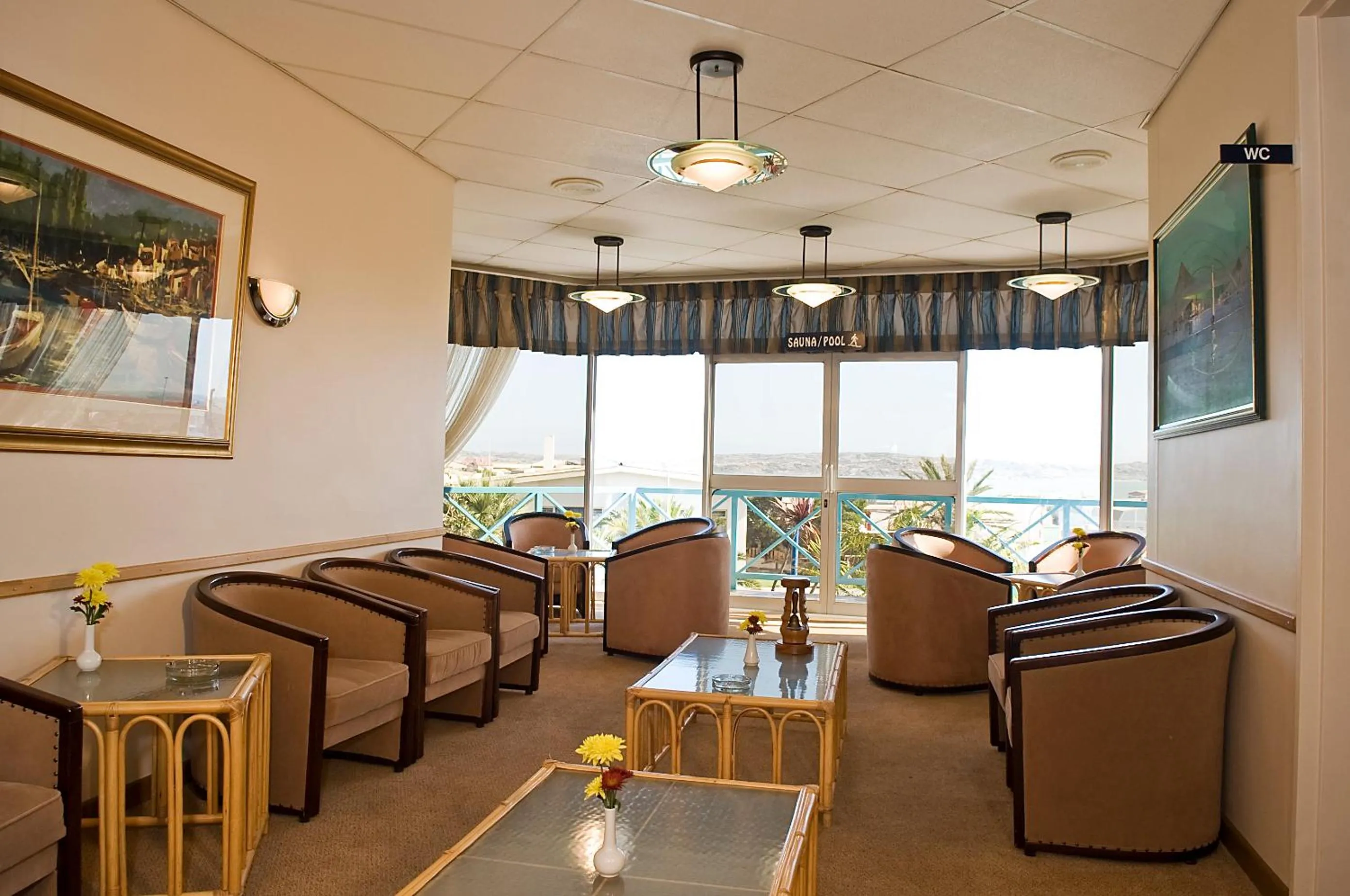 Lounge or bar in Sea-View Zum Sperrgebiet