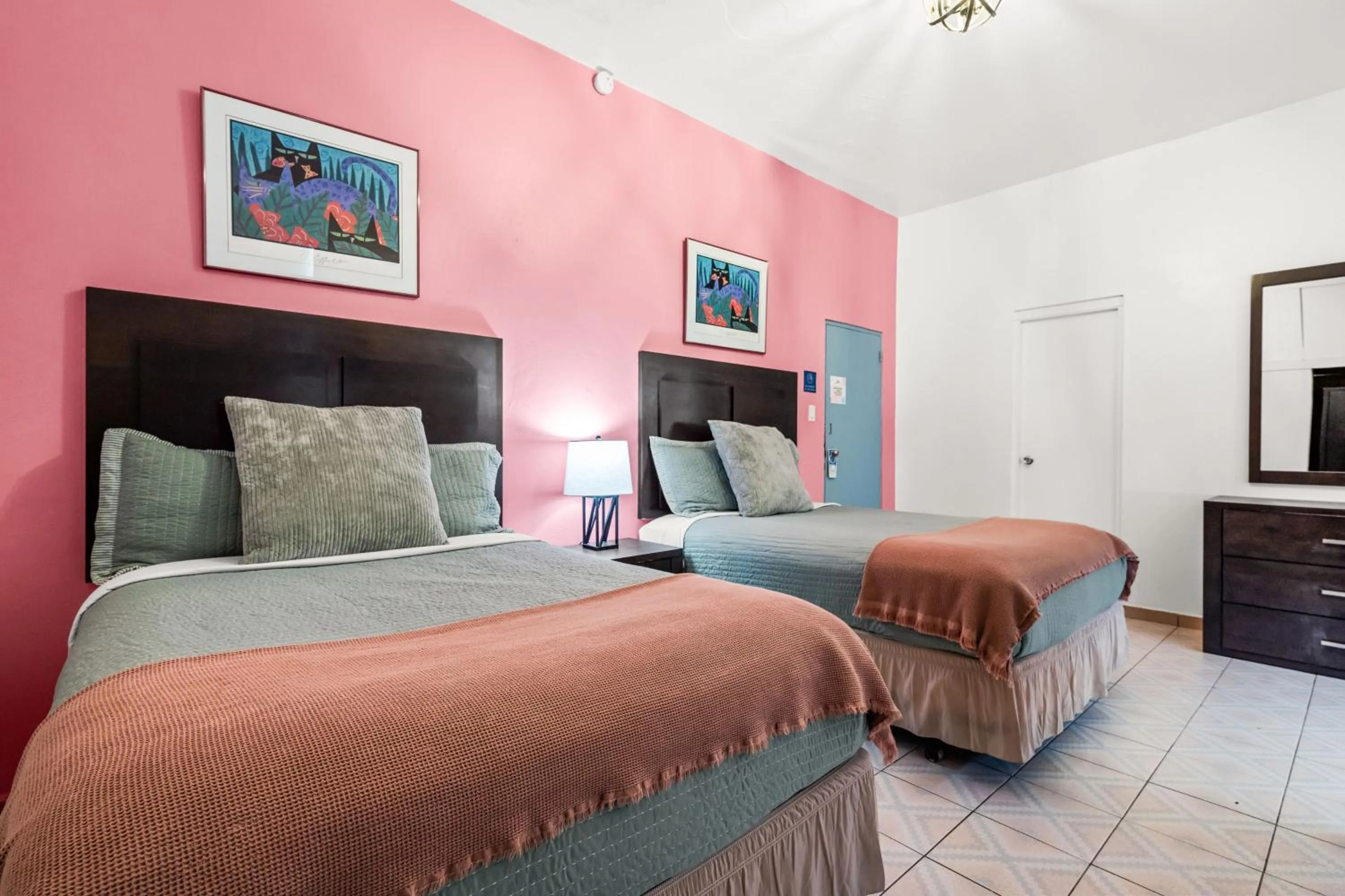 Bed in Borinquen Beach Inn