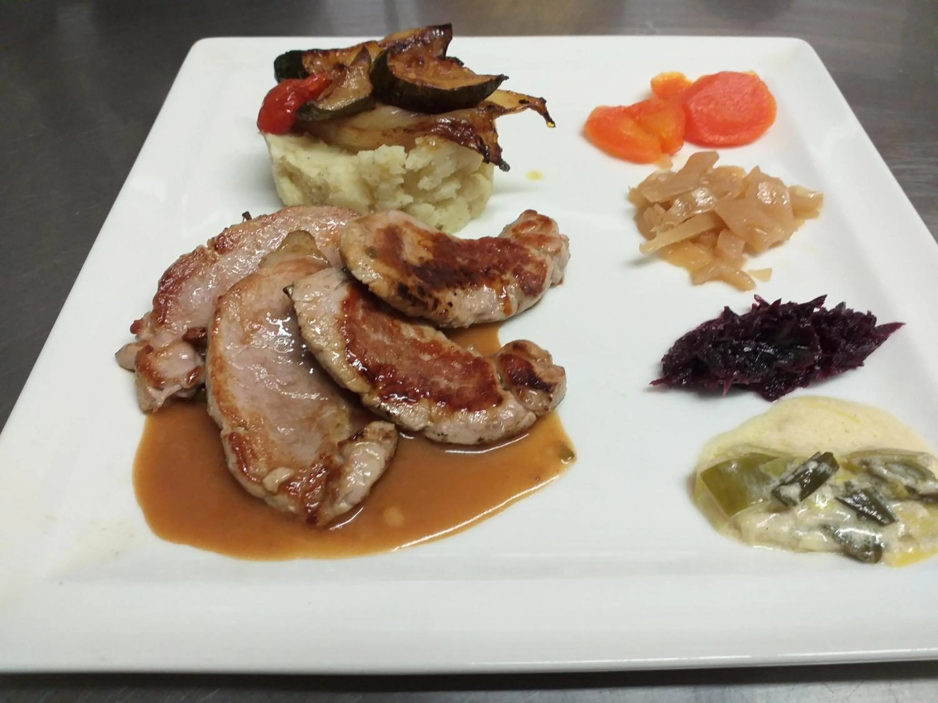 Food close-up in Logis Hôtel Restaurant de la Dore