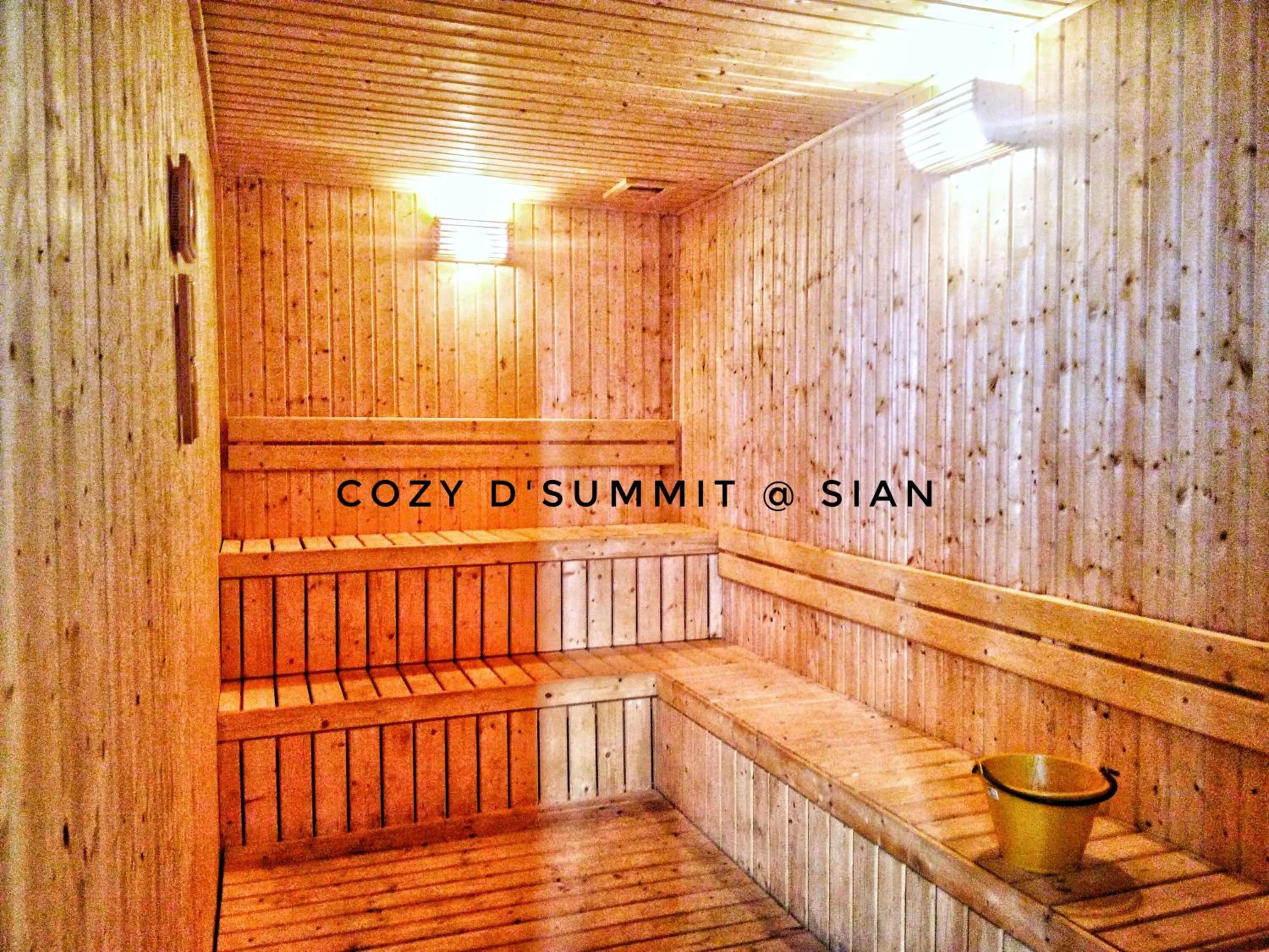 Sauna in COZY D'Summit 2 Bedrooms @ 100mbps HIGH SPEED WIFI