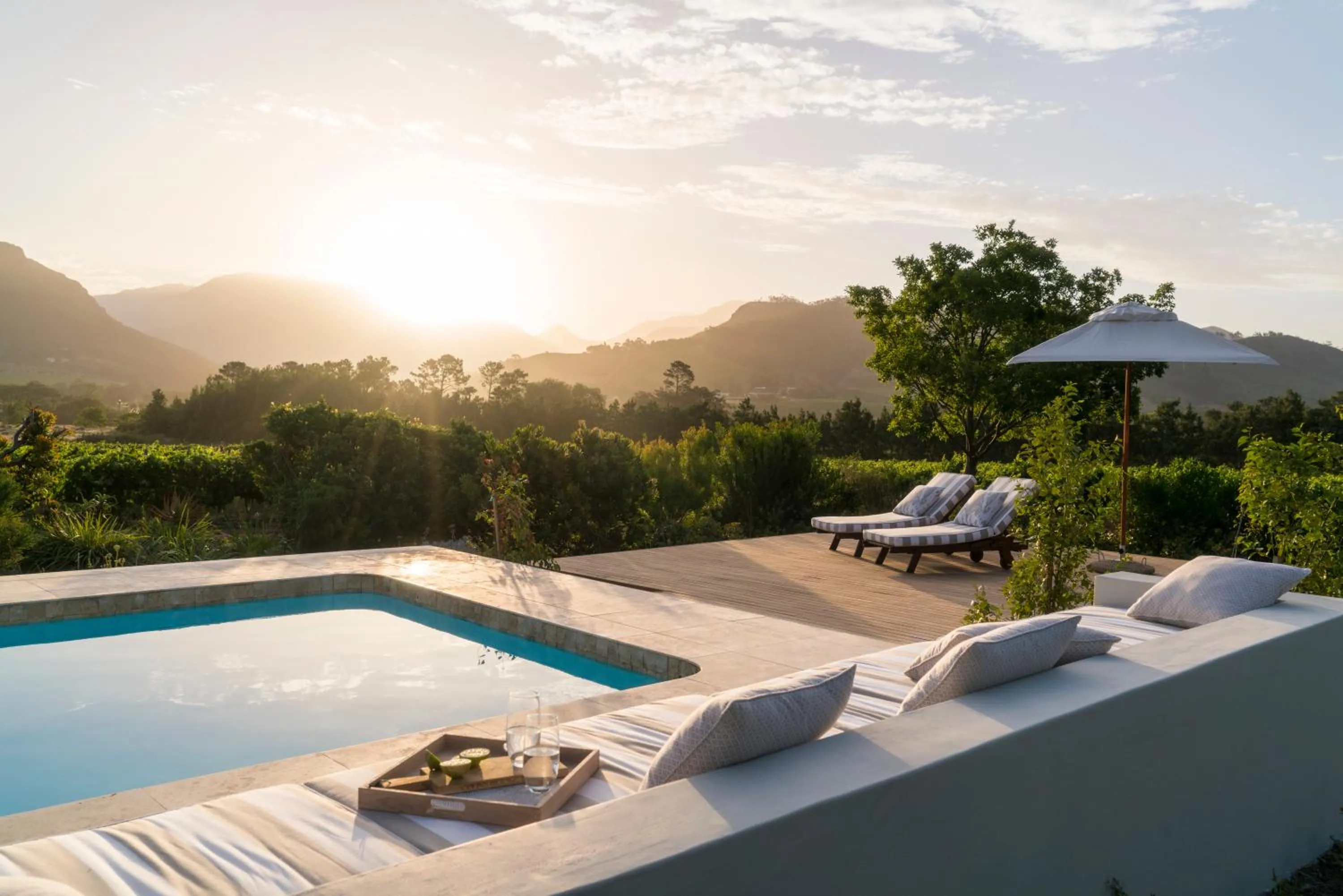 Pool view in Cape Vue Country House