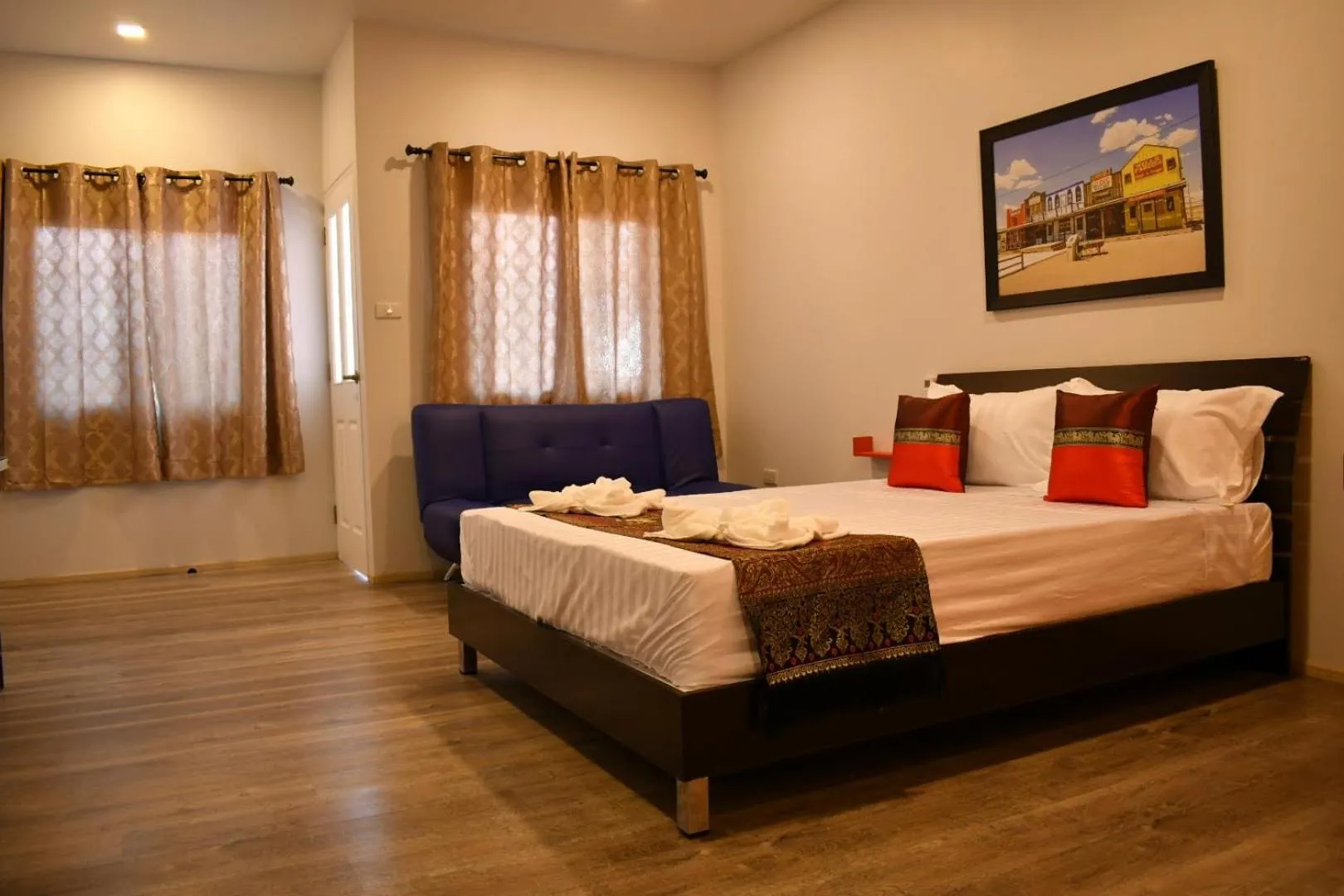 Bed in Rungnara pool villa