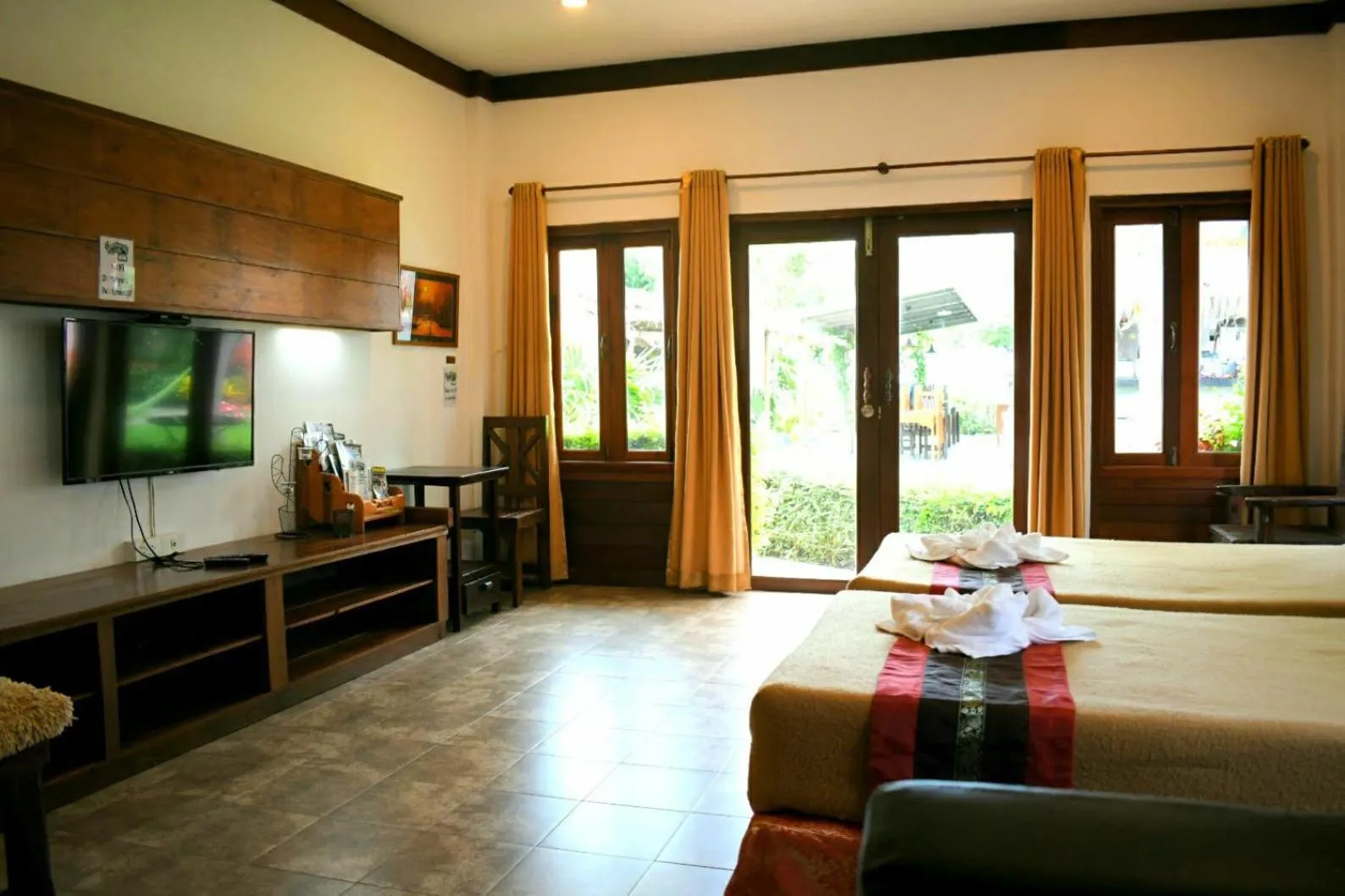 Bedroom, Bed in Rungnara pool villa