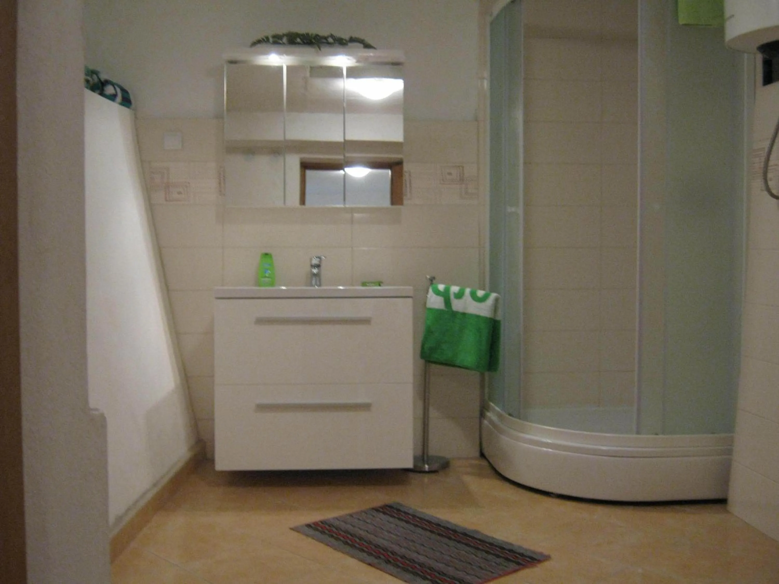 Bathroom in Apartments and Rooms Artemida