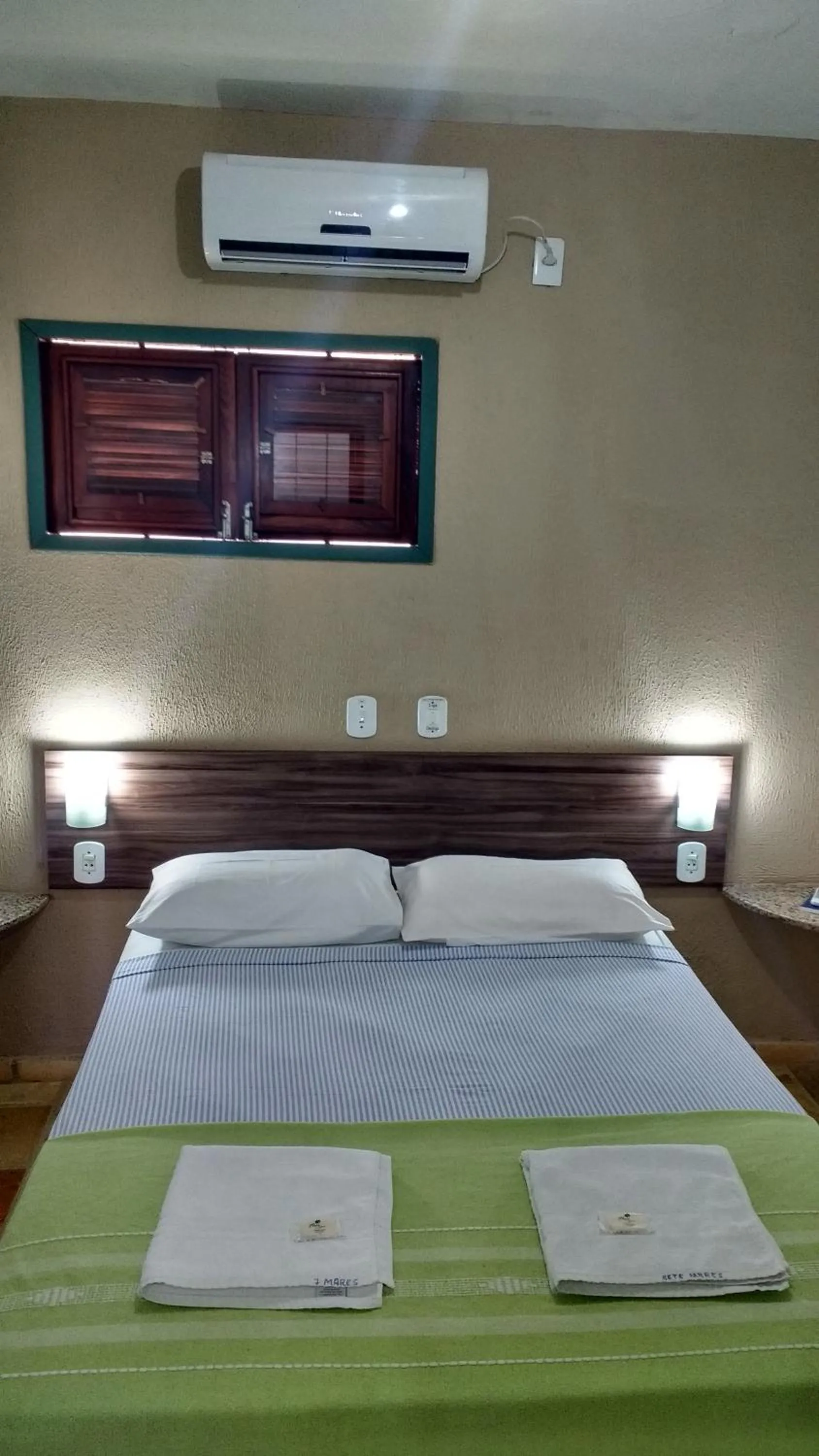 Bed in Pousada 7 Mares