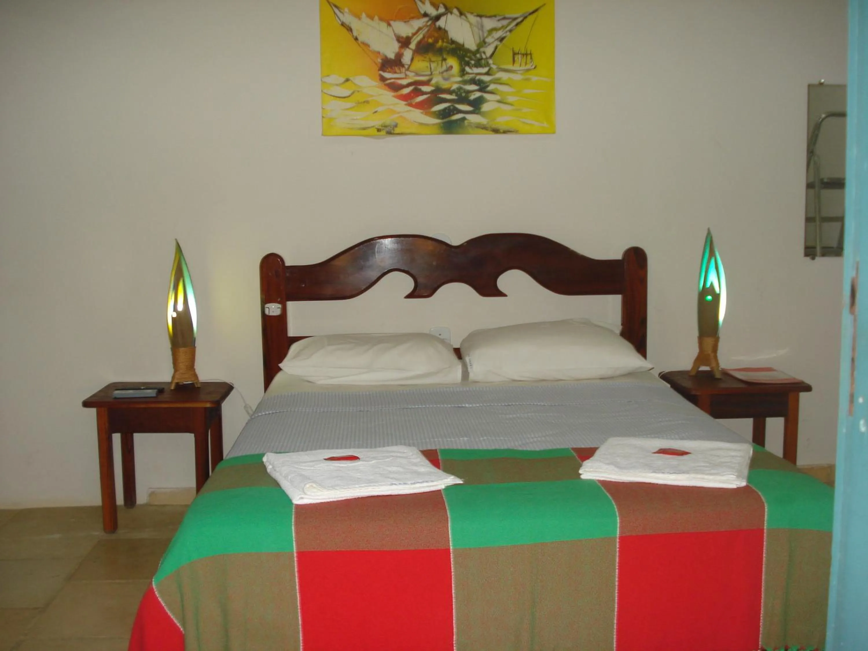 Bed in Pousada 7 Mares