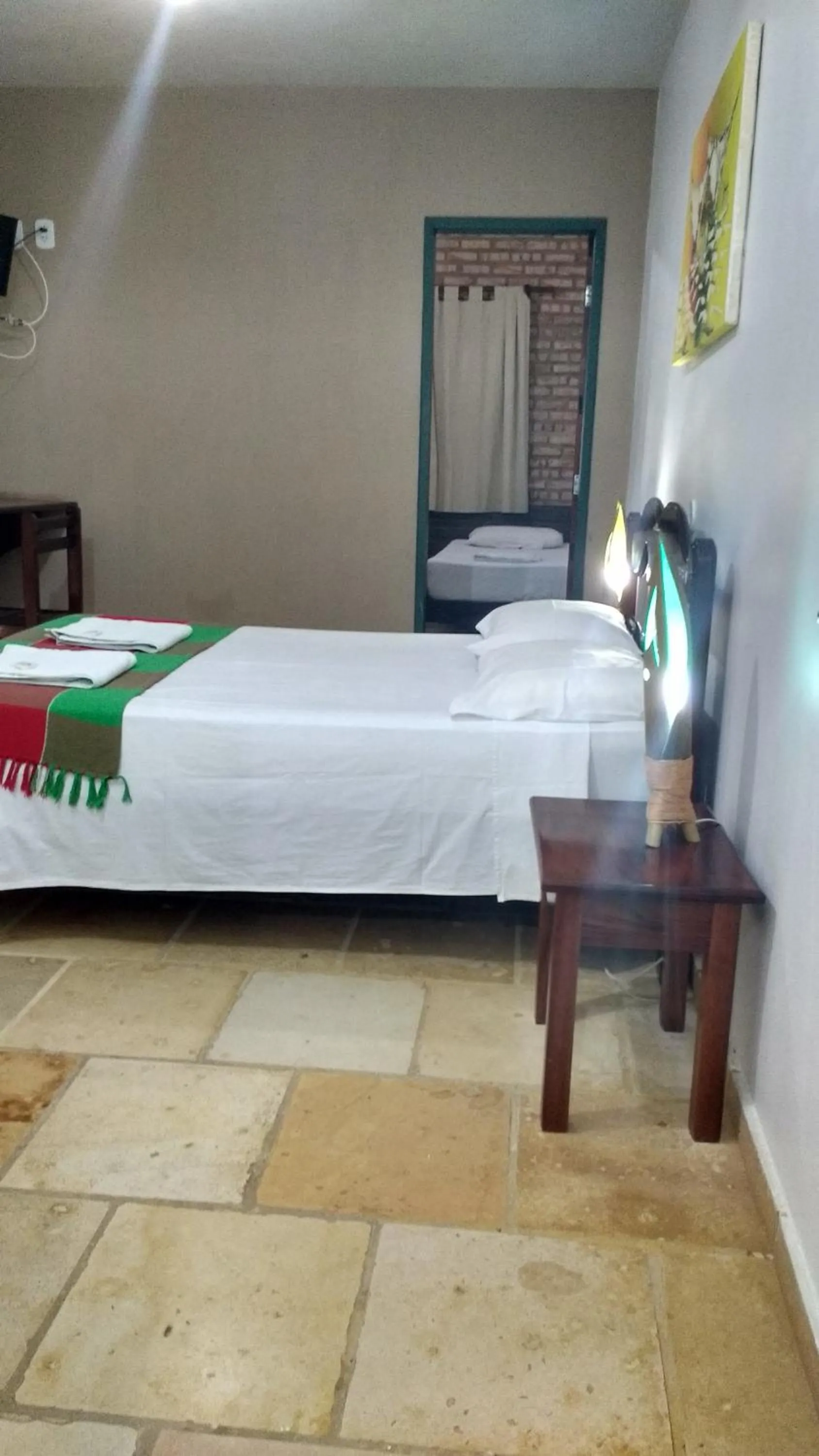 Bed in Pousada 7 Mares