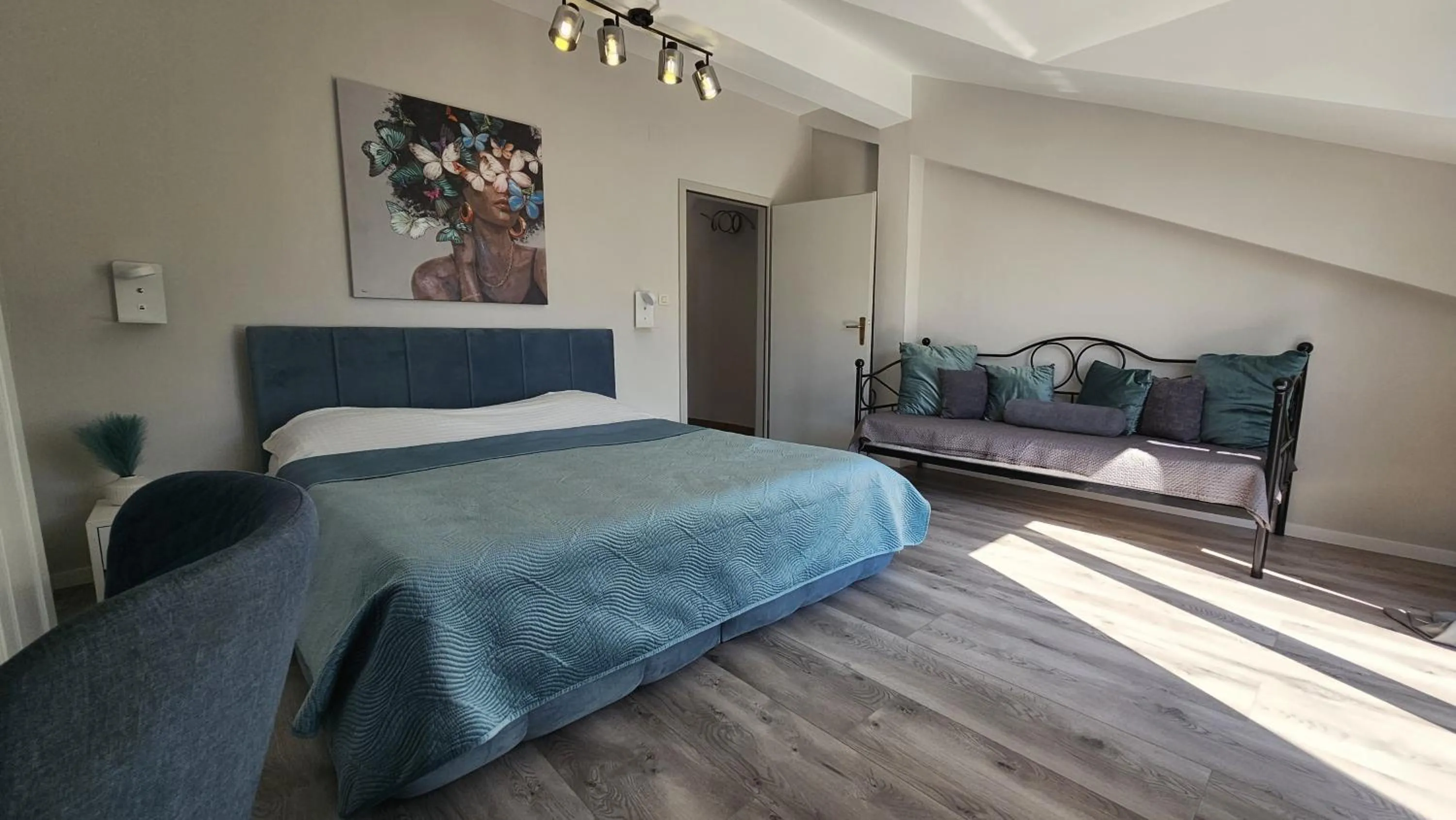 Bed in Adria Apartments and Rooms