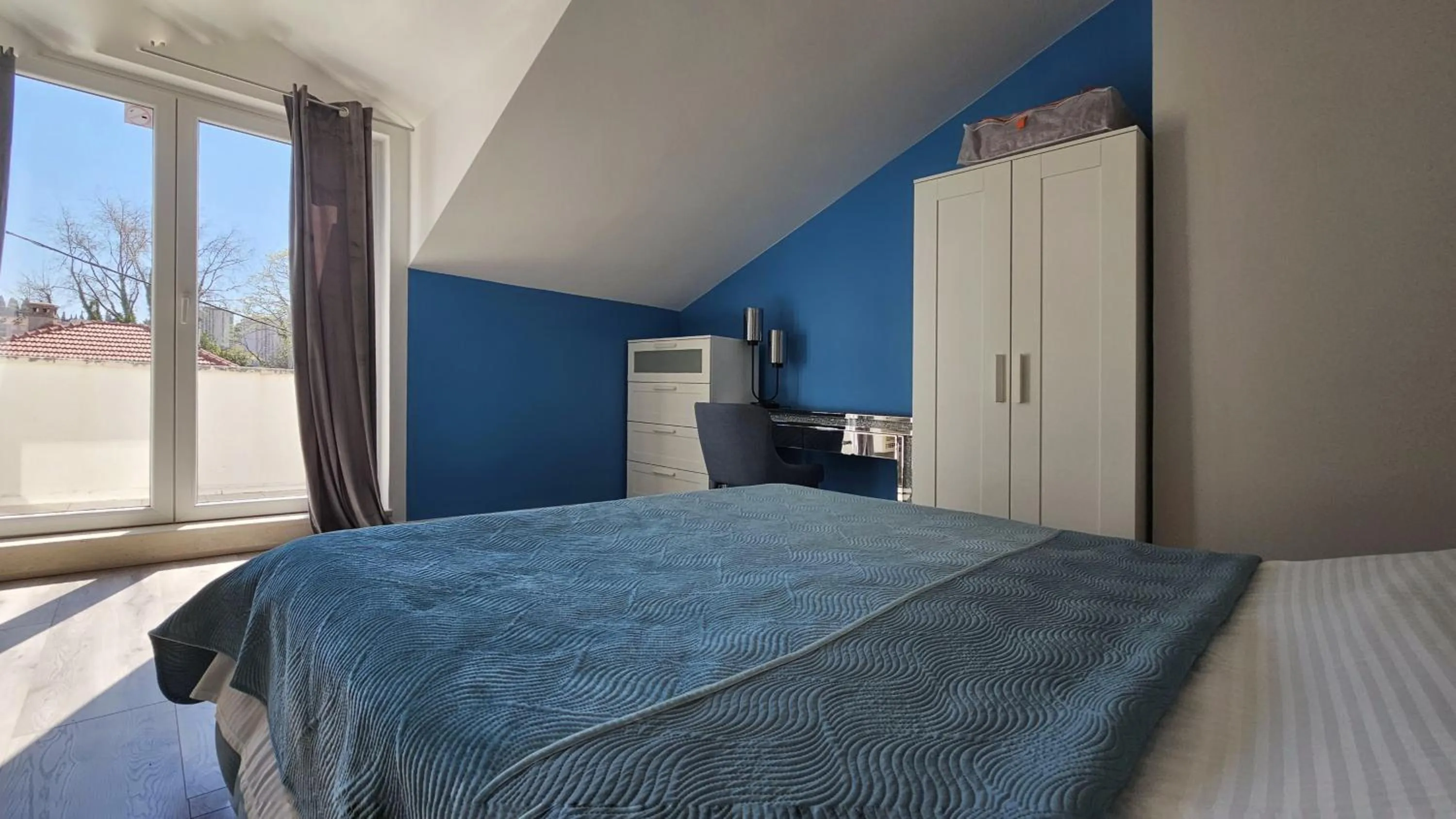 Bed in Adria Apartments and Rooms