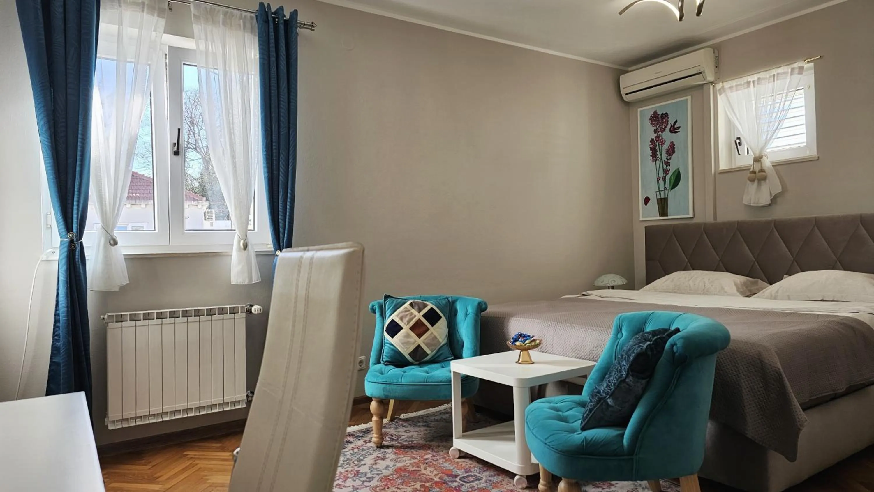 Bed in Adria Apartments and Rooms