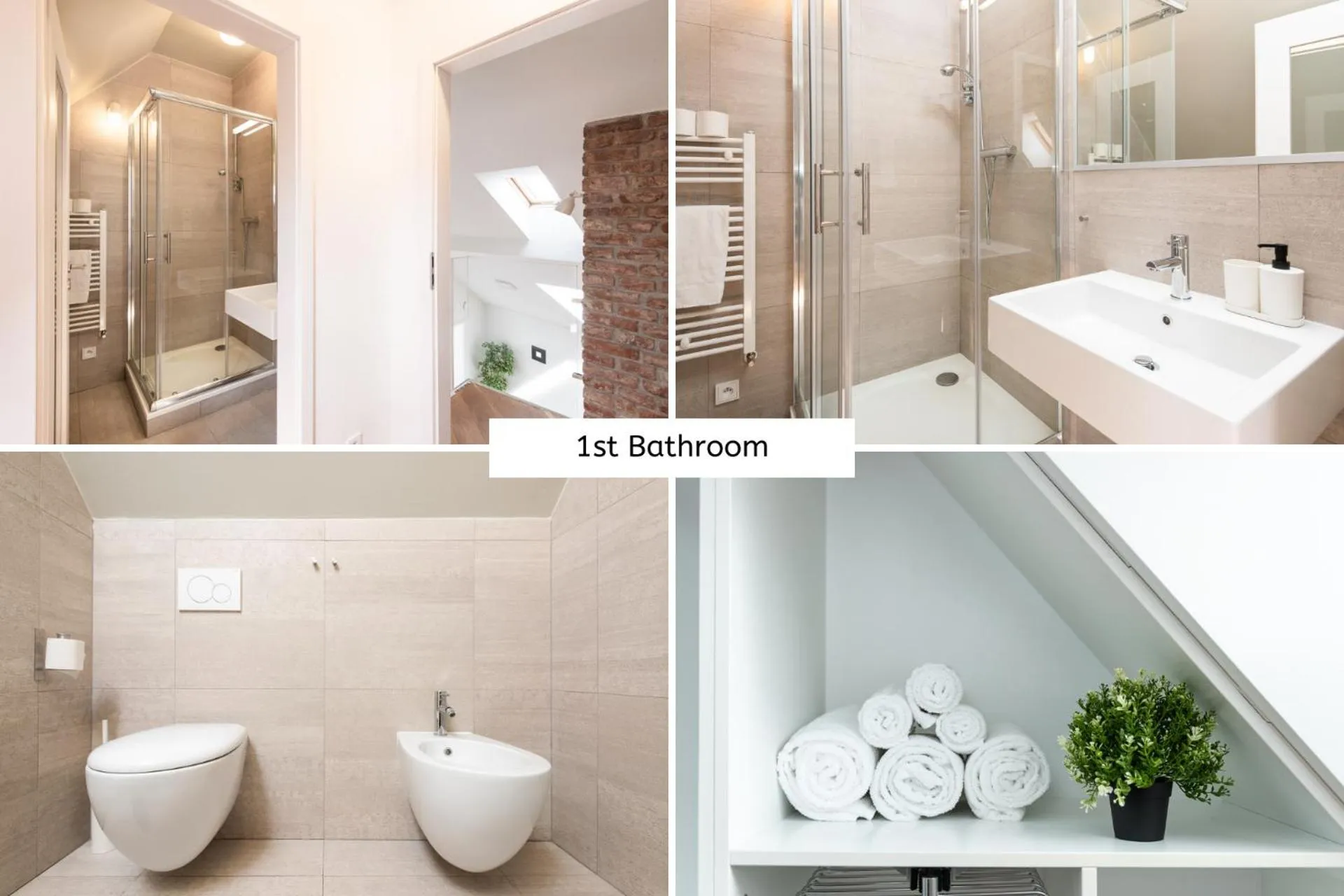 Bathroom in Rehorova apartments by Pragueforyou