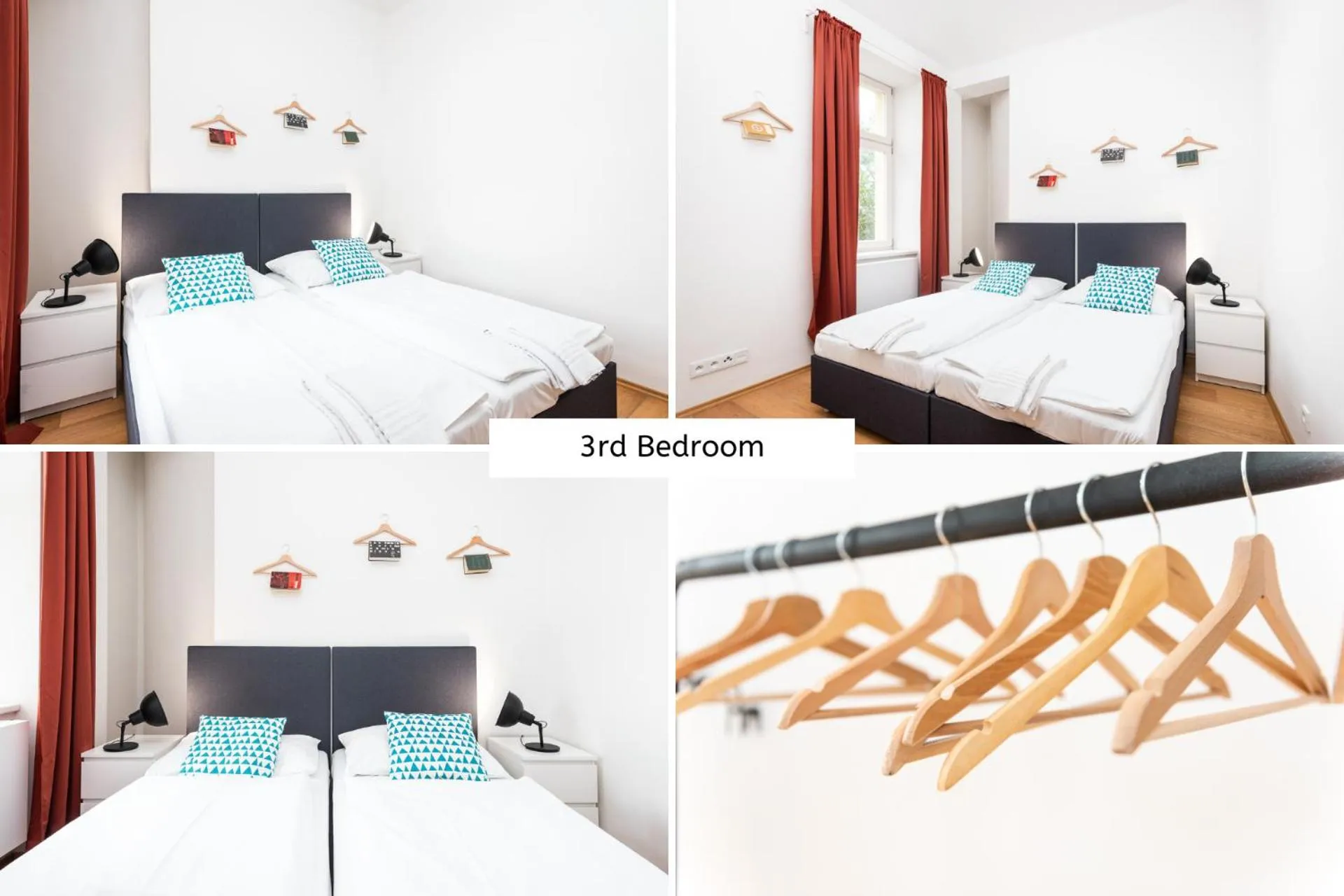 Bed in Rehorova apartments by Pragueforyou