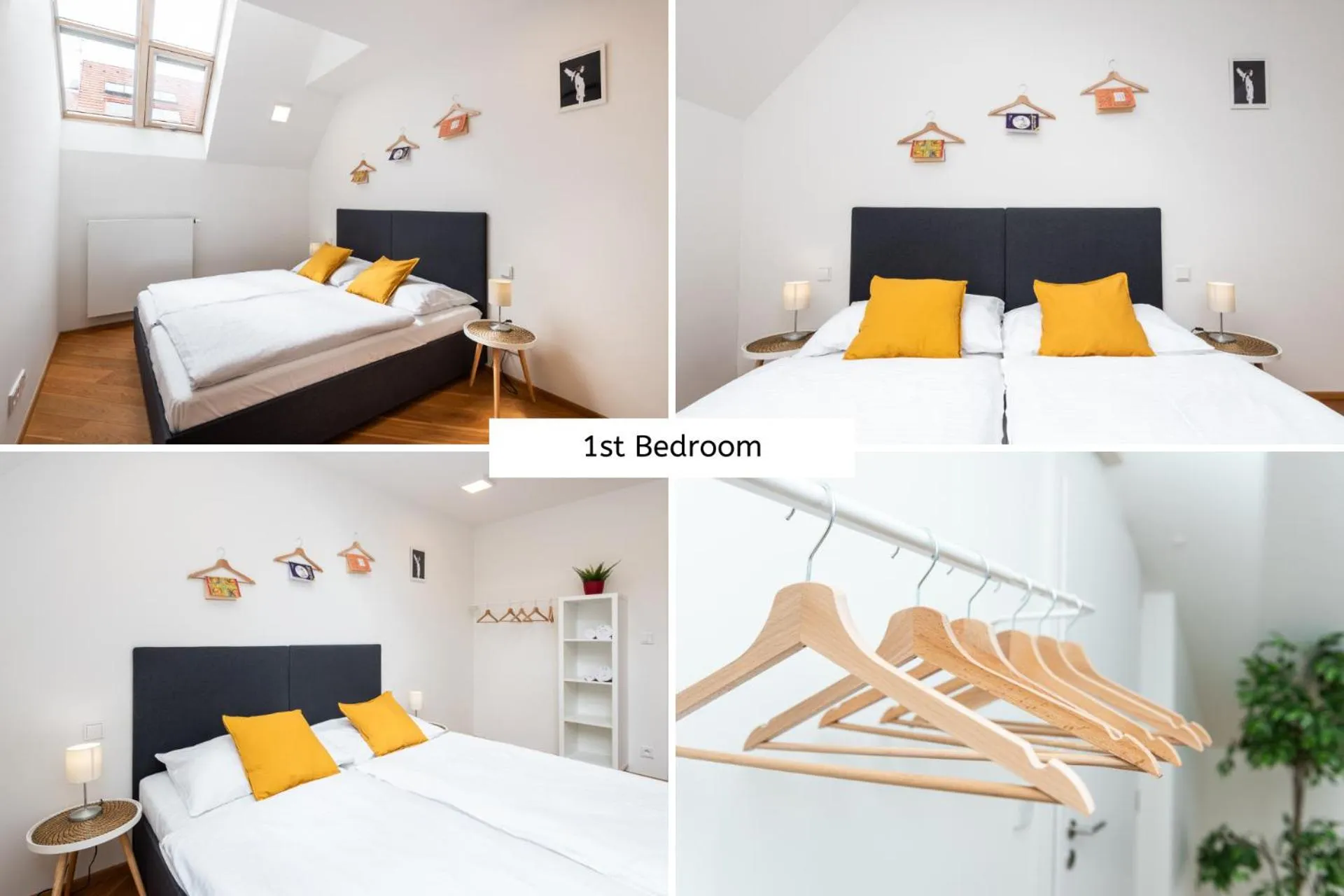 Bedroom, Bed in Rehorova apartments by Pragueforyou