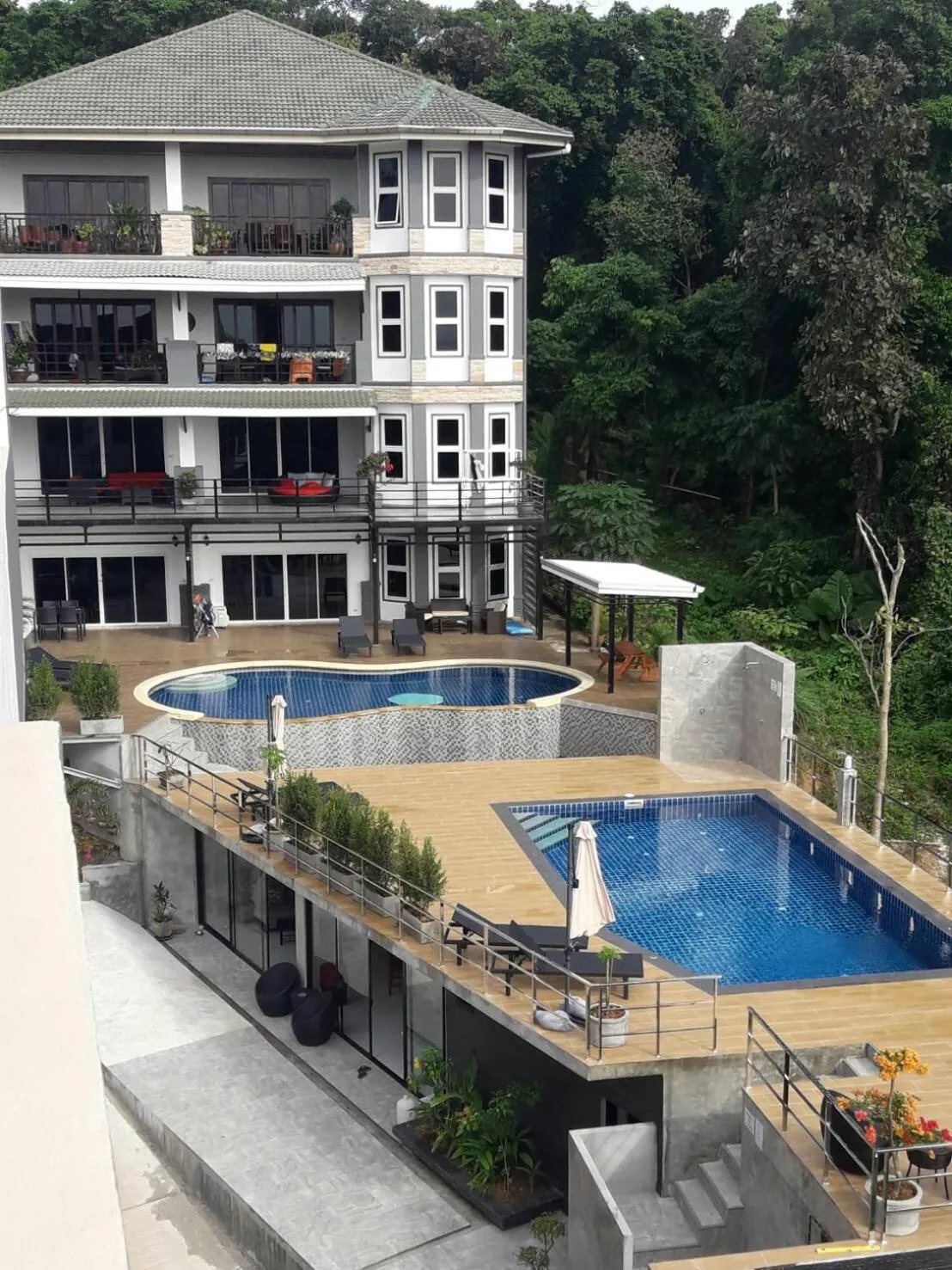 Balcony/Terrace in White Flower Lanta