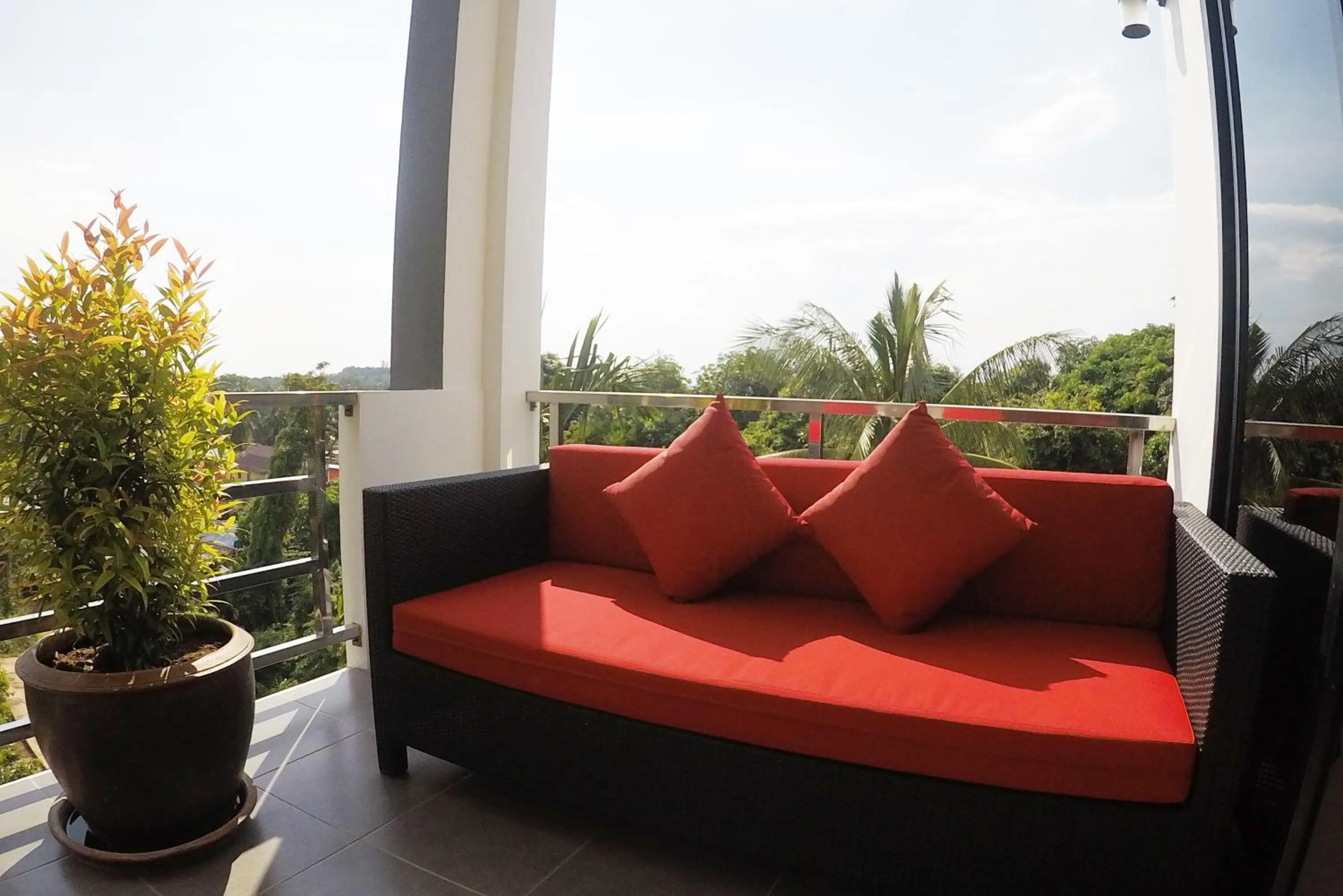 Balcony/Terrace in White Flower Lanta