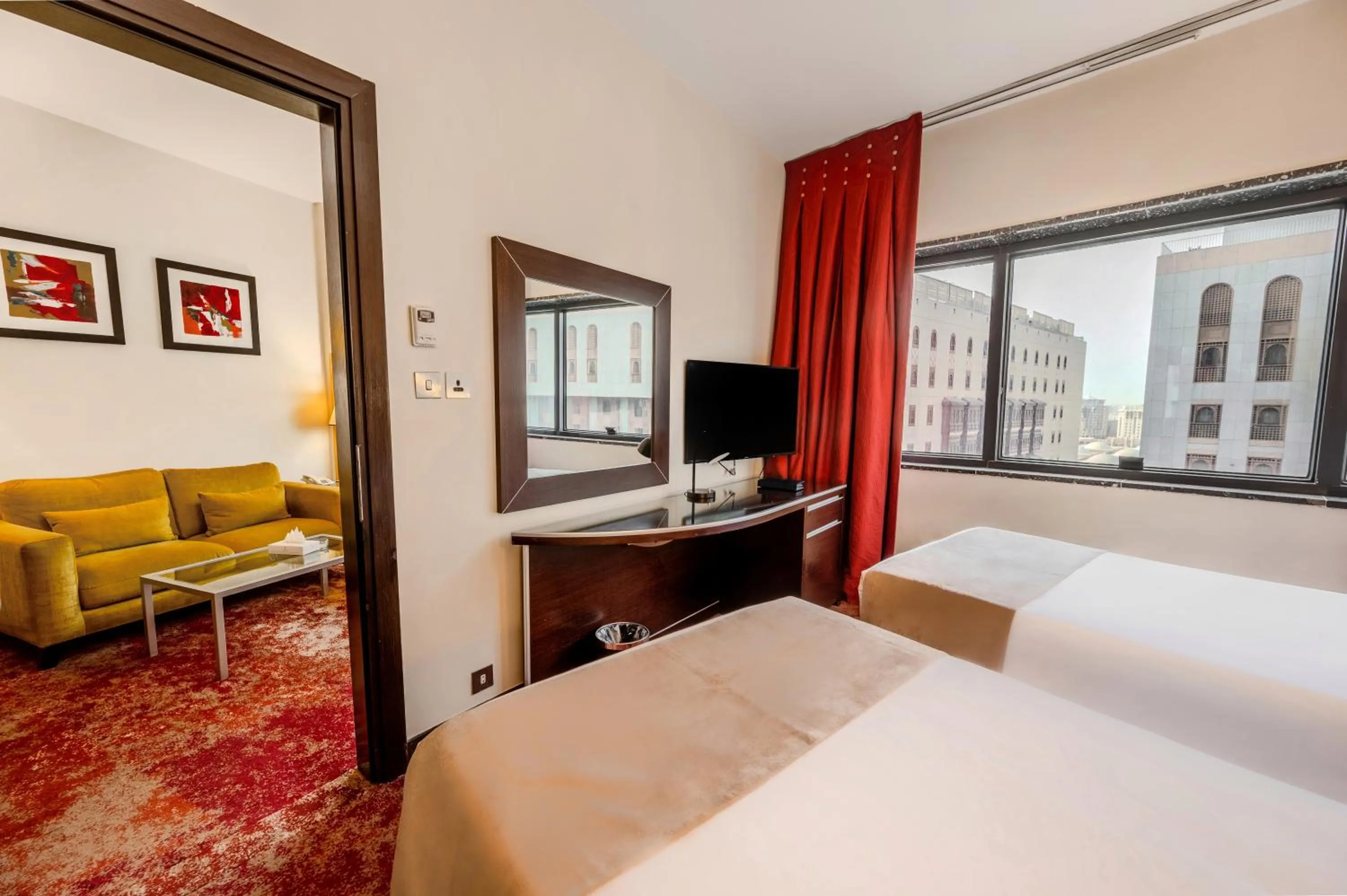 Bed in Maysan Al Harithia Hotel