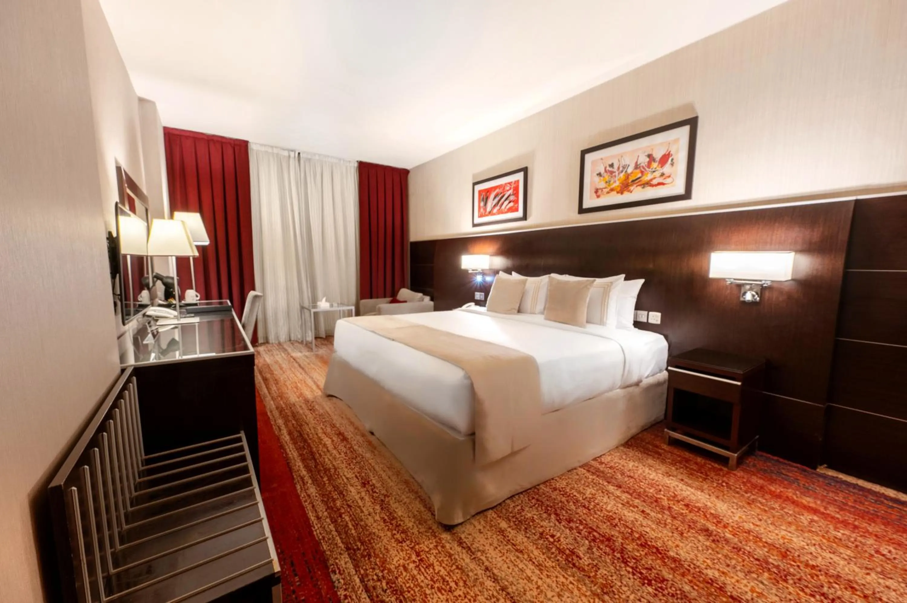 Bed in Maysan Al Harithia Hotel