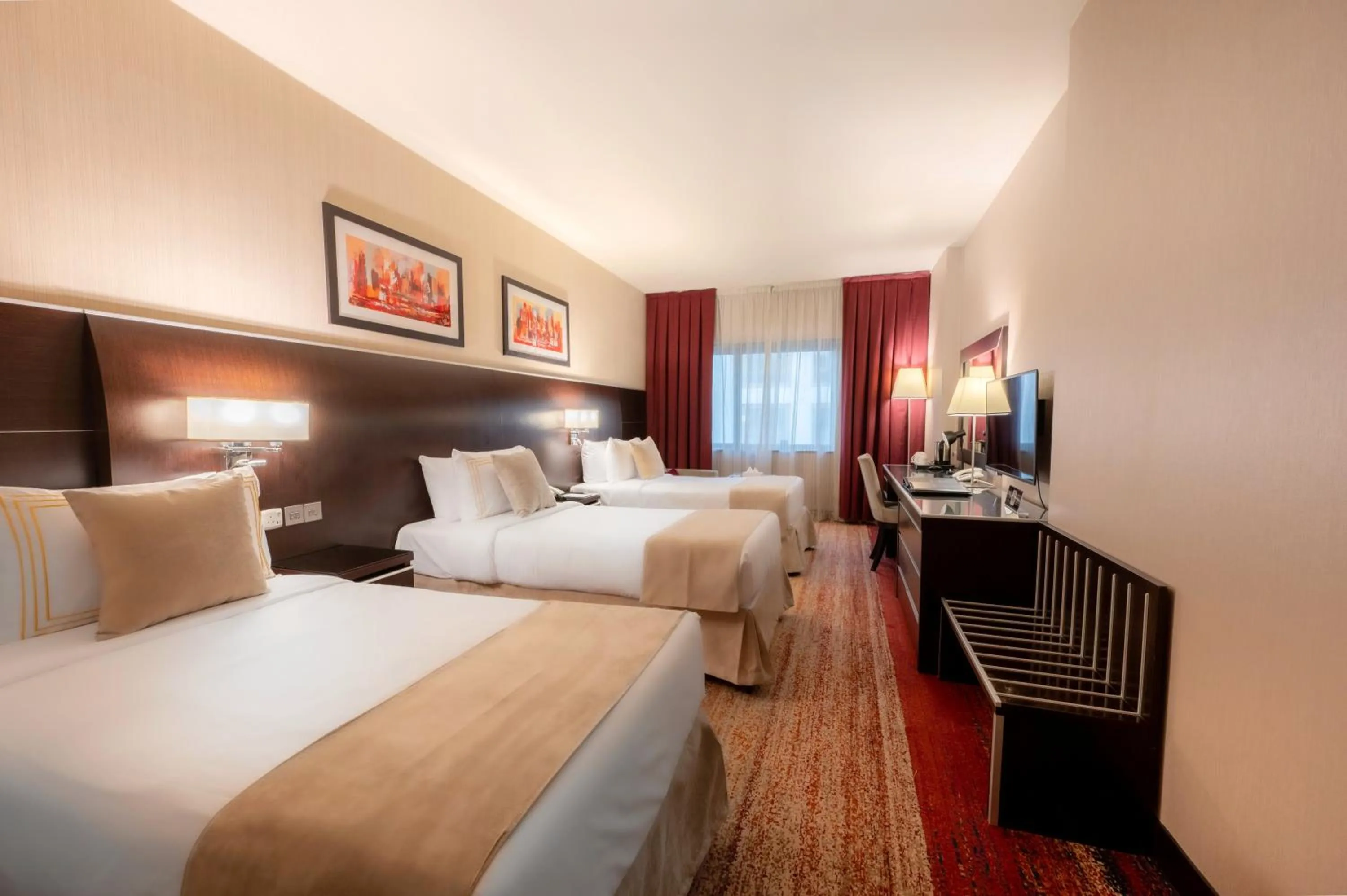 Bed in Maysan Al Harithia Hotel