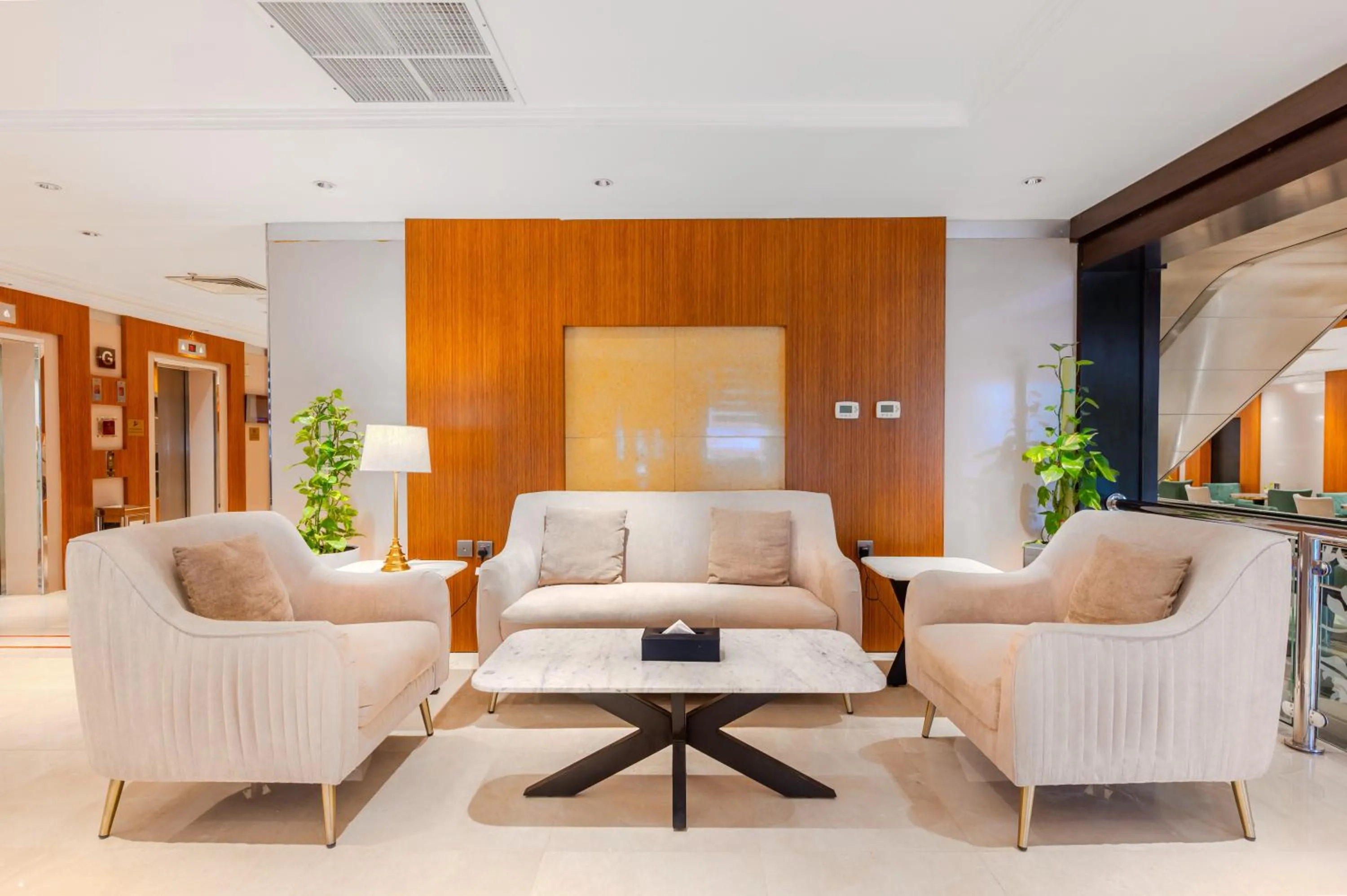 Seating area in Maysan Al Harithia Hotel