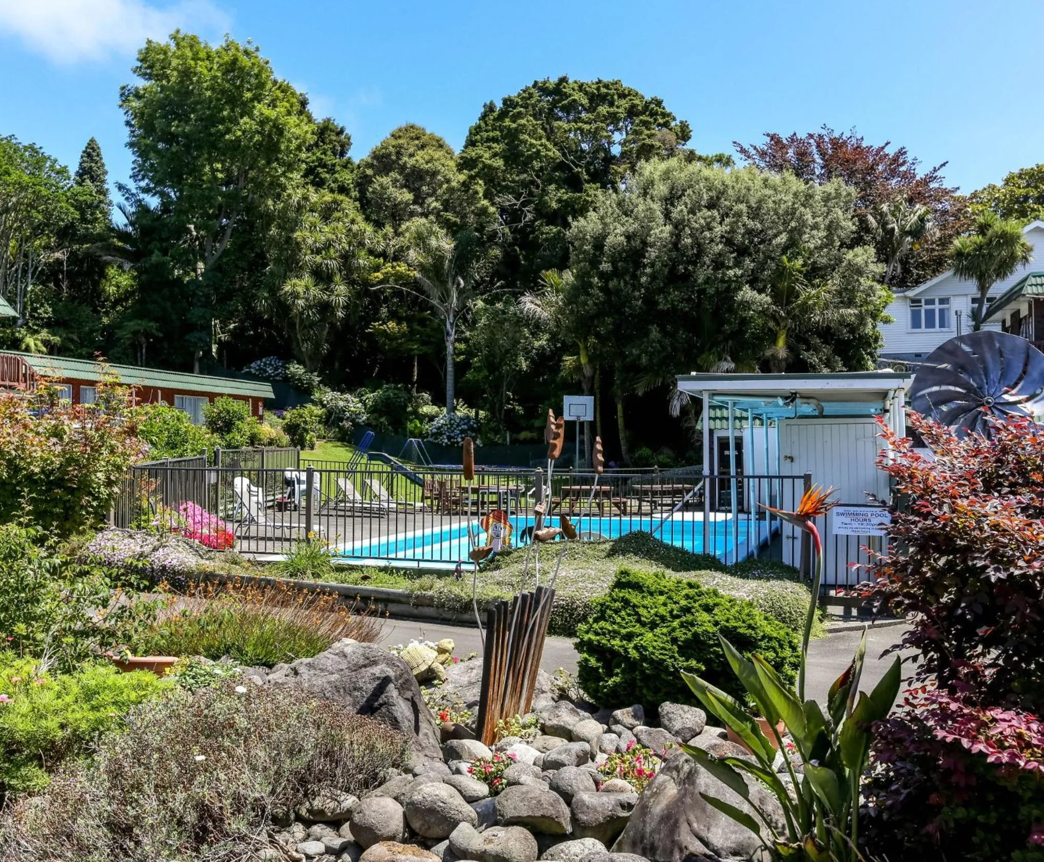 Garden in Flamingo Motel