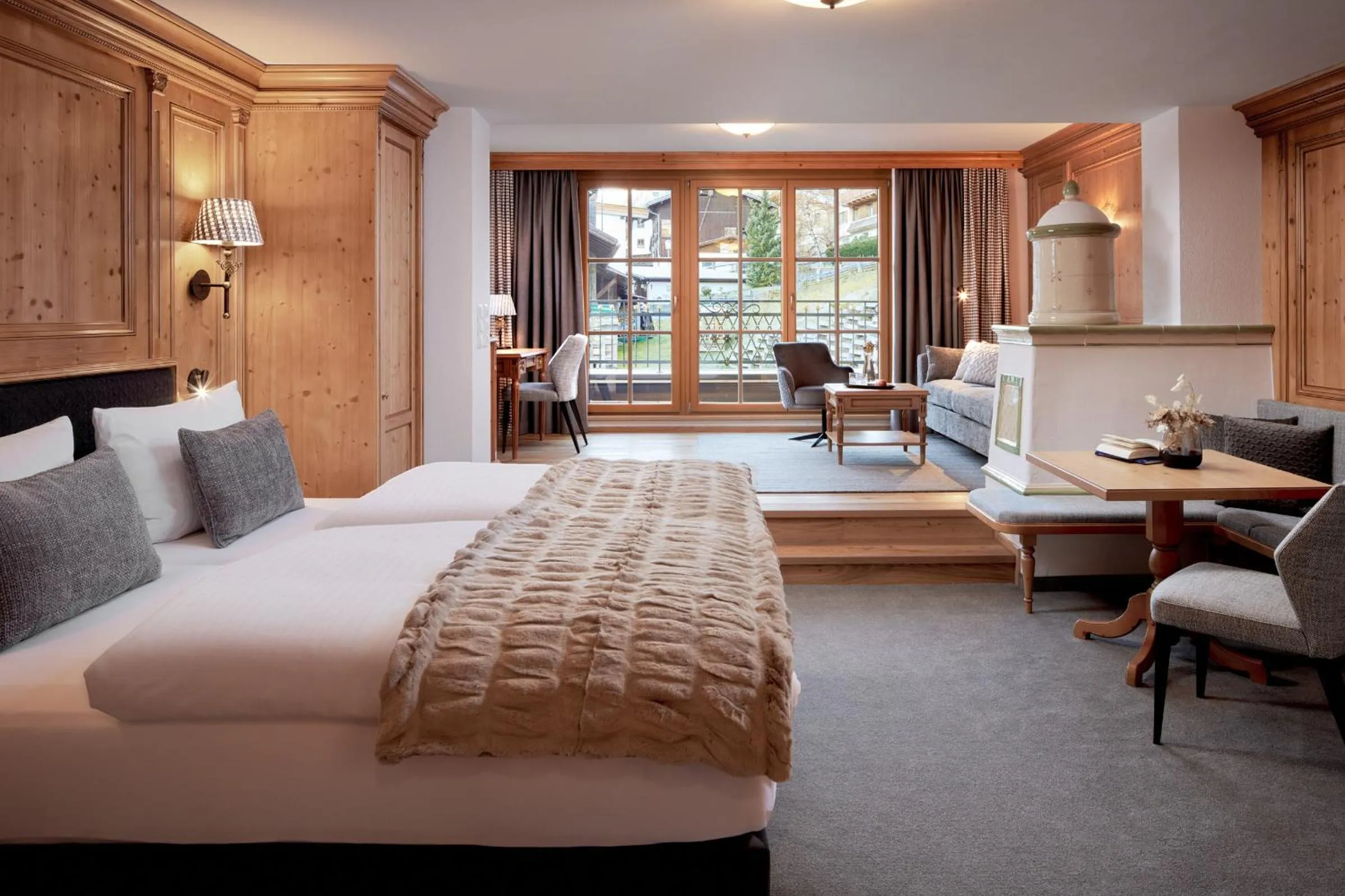 Bed in Hotel Gletscherblick