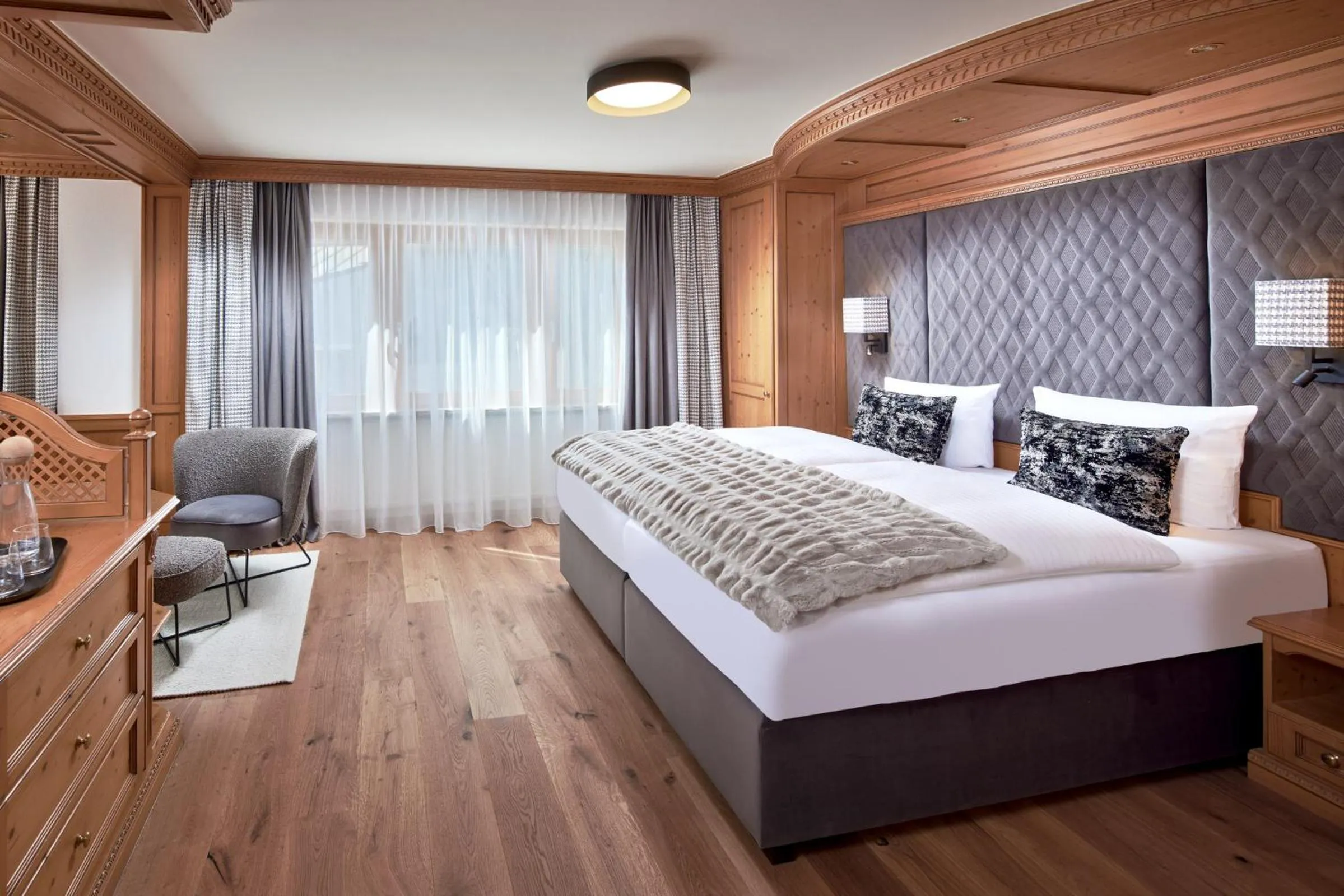 Bed in Hotel Gletscherblick