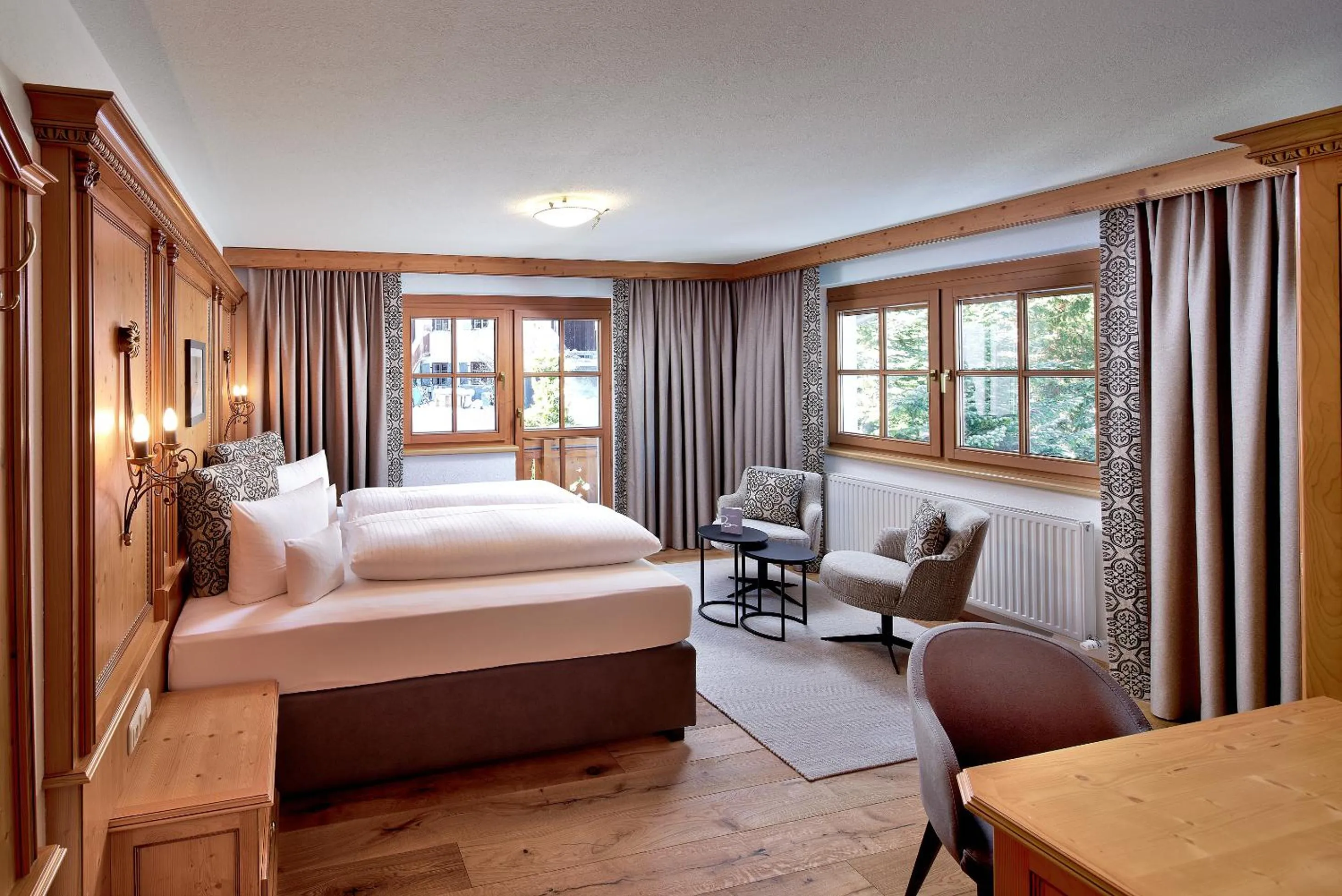 Bed in Hotel Gletscherblick