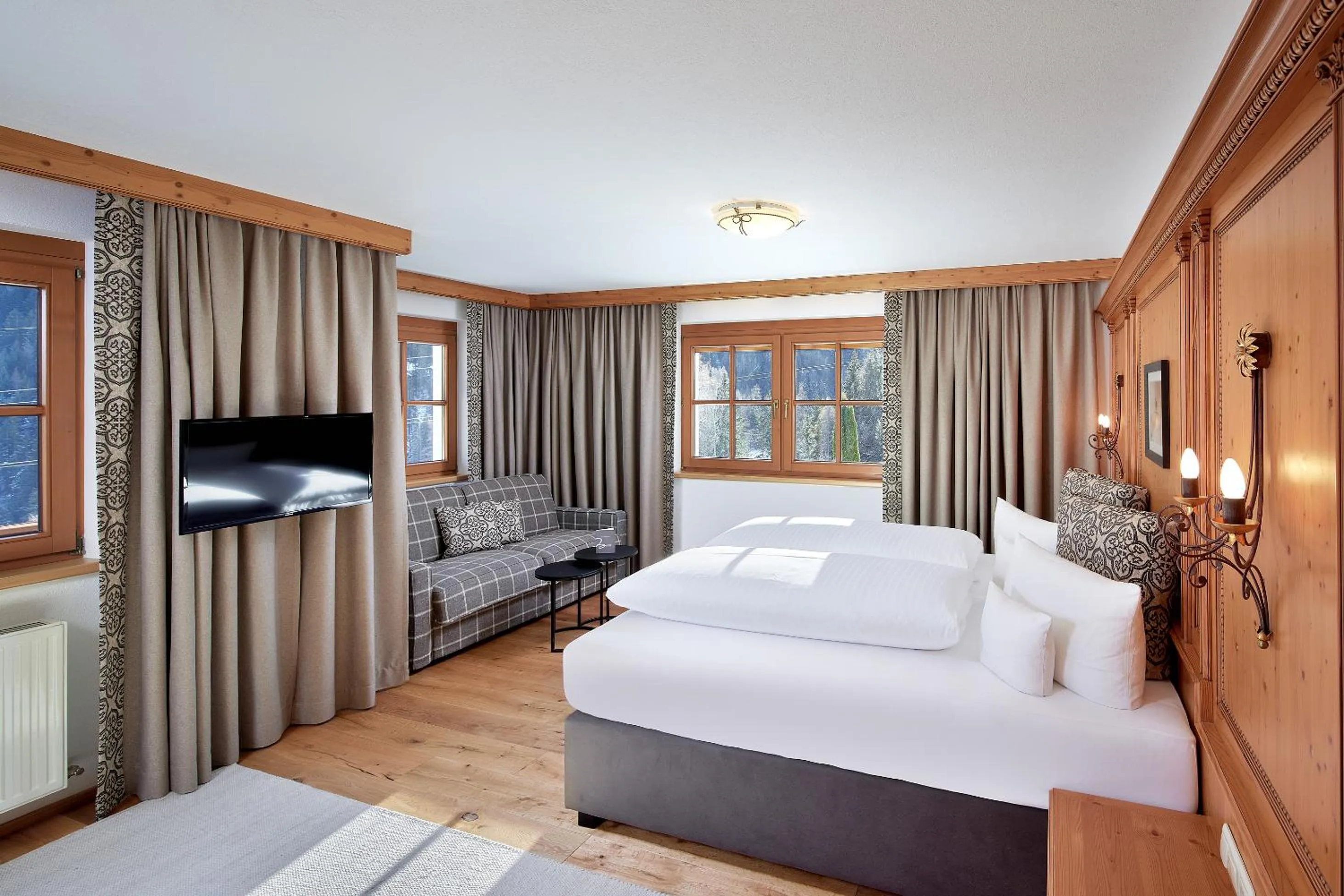 Bed in Hotel Gletscherblick