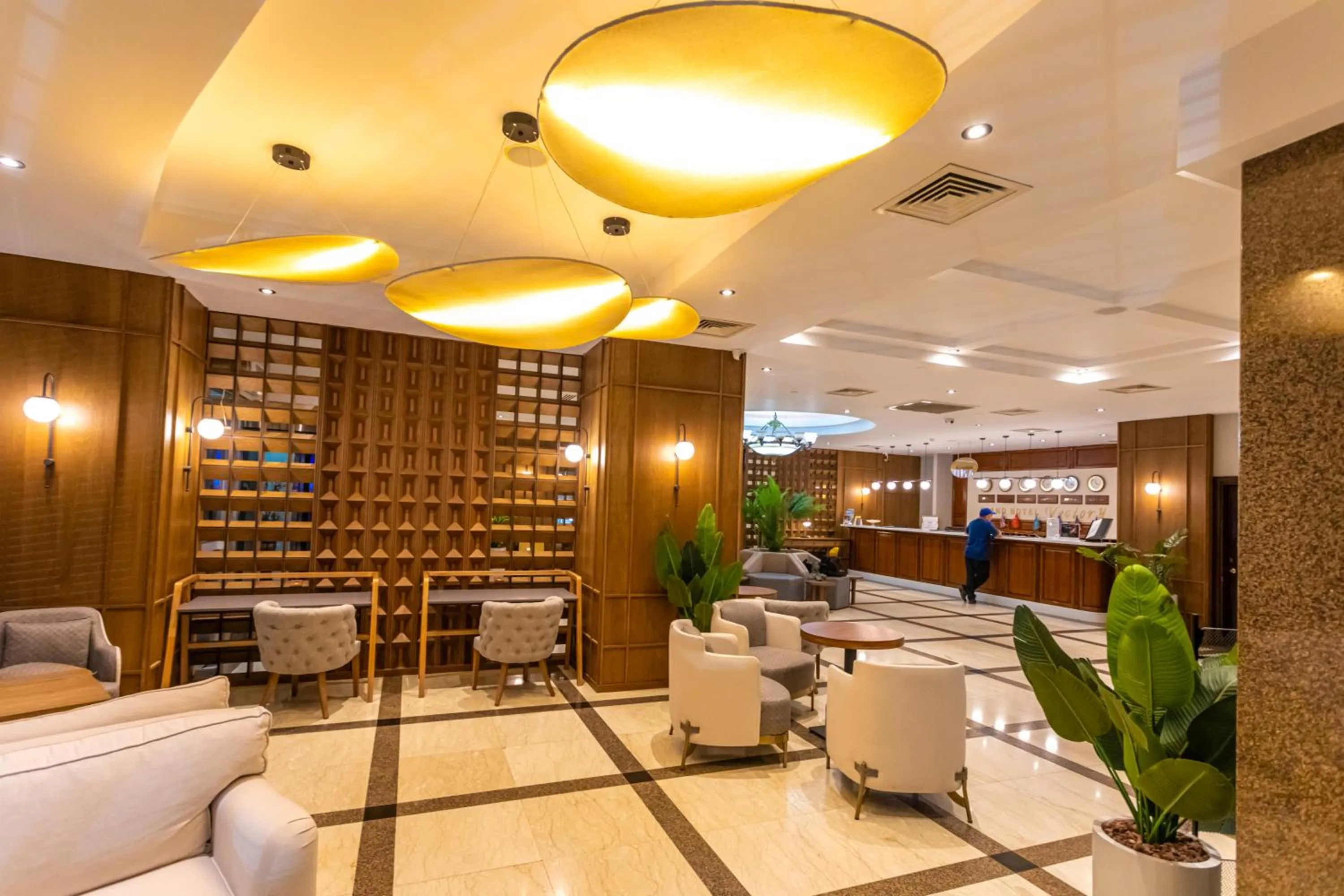 Lobby or reception in Grand Hotel Victory