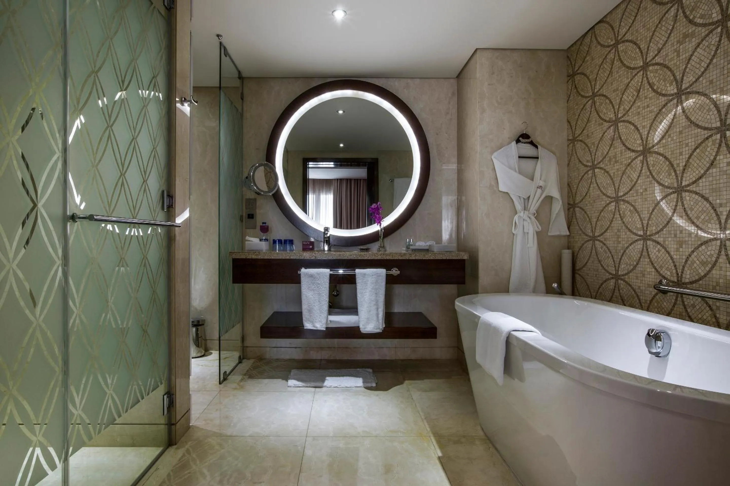 Bathroom in Crowne Plaza Dubai Deira by IHG