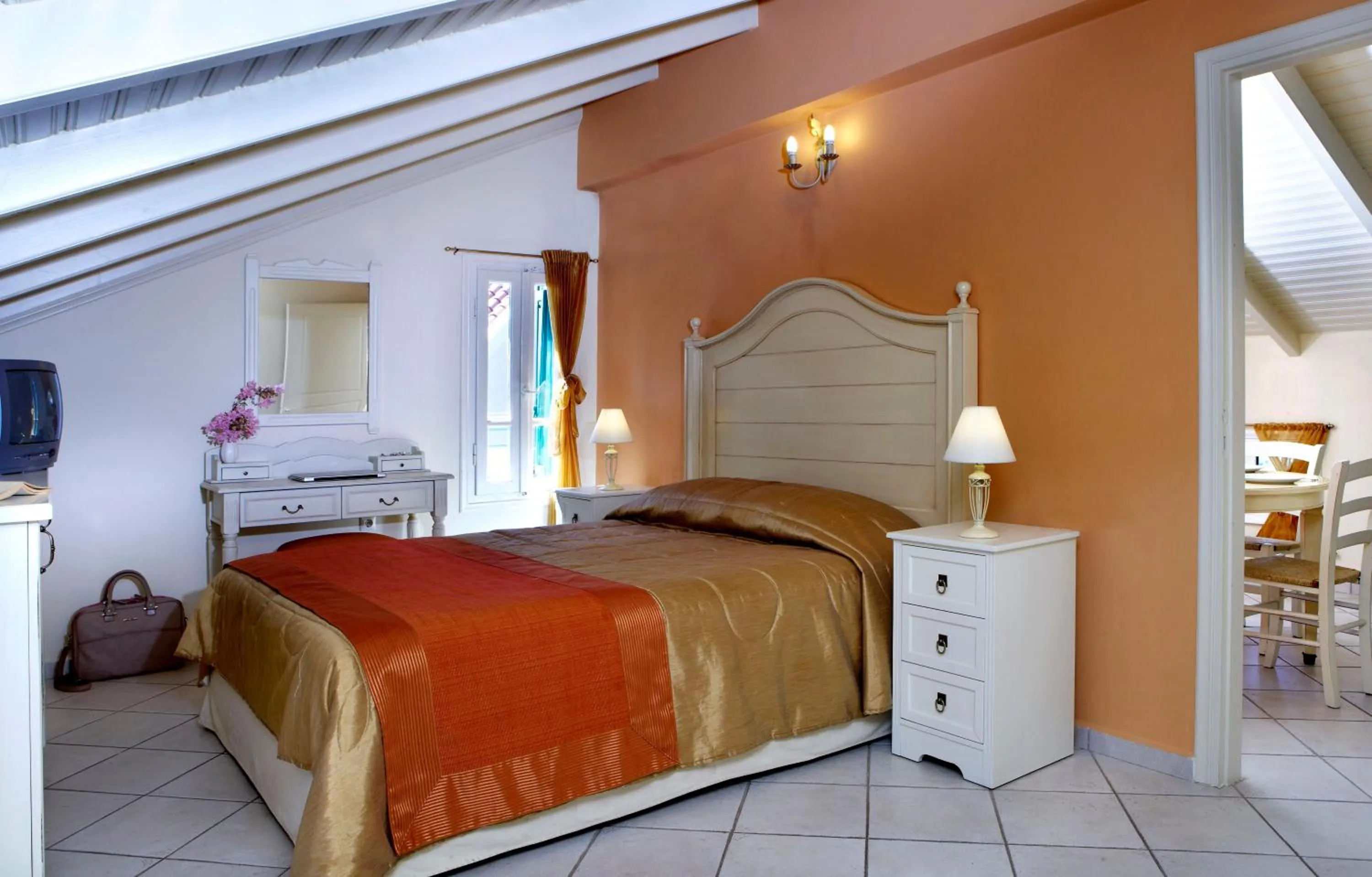 Bedroom, Bed in Dafnoudi Hotel Apartments