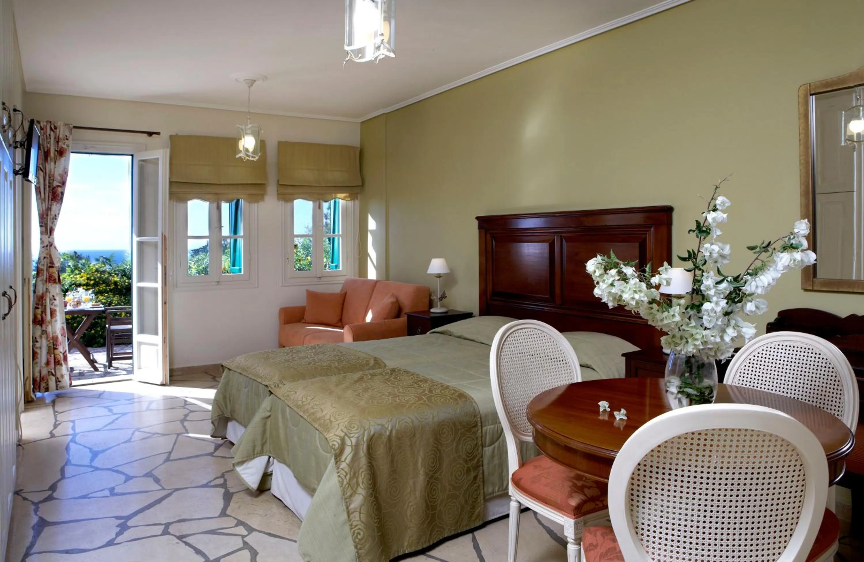 Photo of the whole room, Bed in Dafnoudi Hotel Apartments