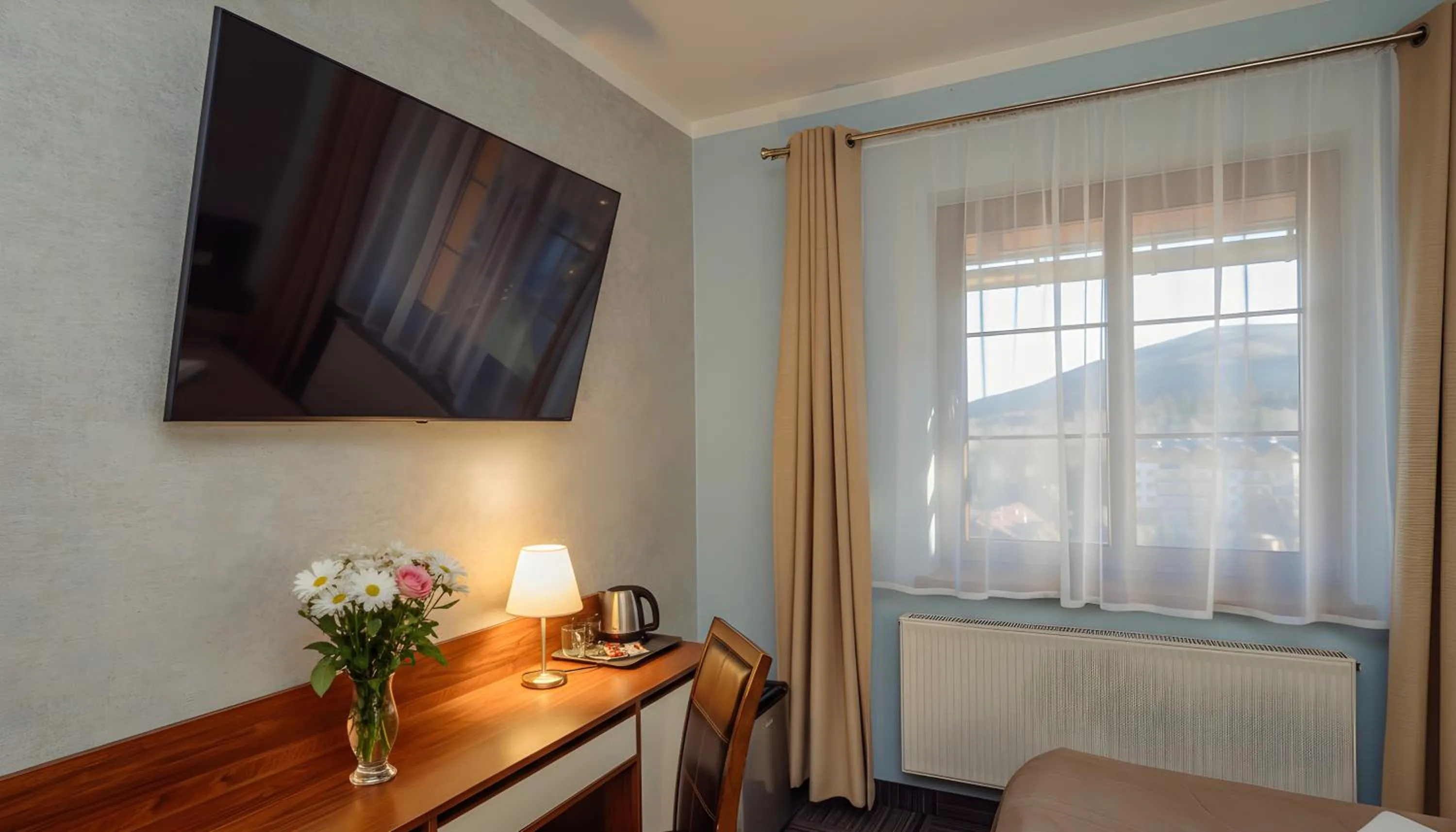 TV and multimedia in WILLA PETRUS - CENTRUM BALKONY WINDA ŚNIADANIA RELAKS I WYGODa